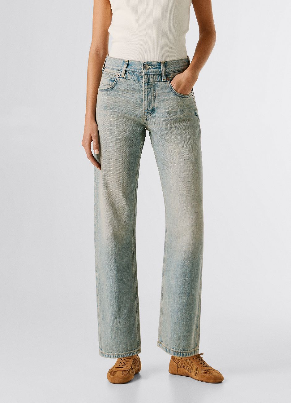 Pepe Jeans 5-Pocket-Jeans "BOYFRIEND JEANS MW CRAFT" mit mittlerem Bund