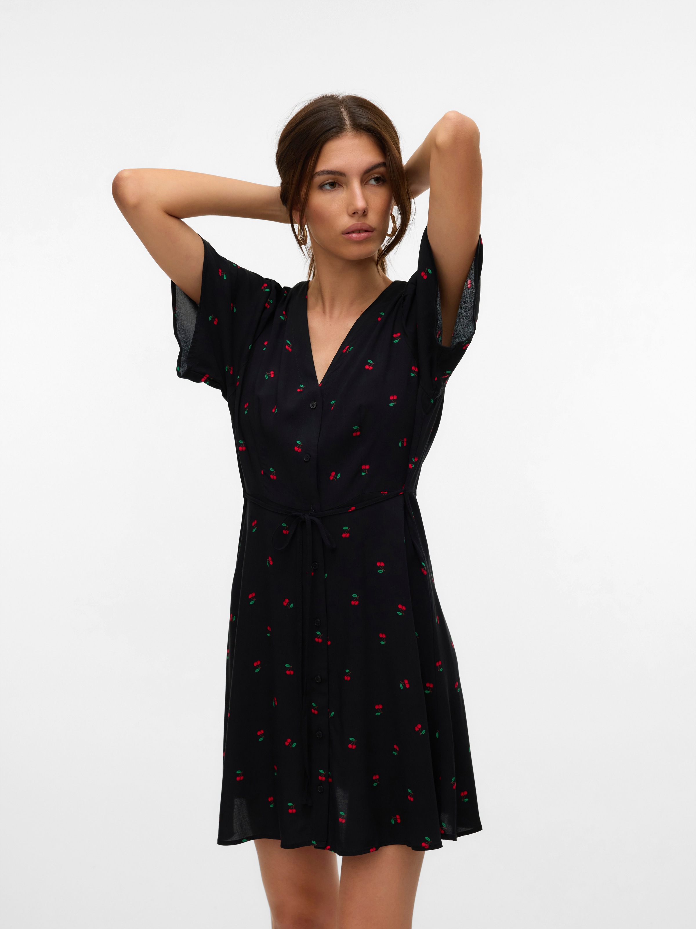 Vero Moda Minikleid "VMALBA SS SHORT DRESS WVN NOOS" Viskose, slim fit günstig online kaufen