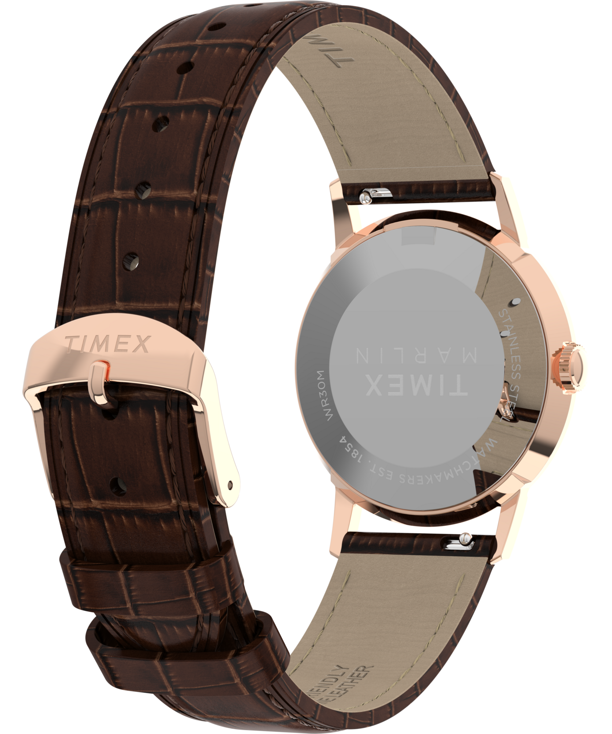Timex Quarzuhr »MARLIN«, Armbanduhr, Damenuhr, Lederarmband, Leuchtzeiger