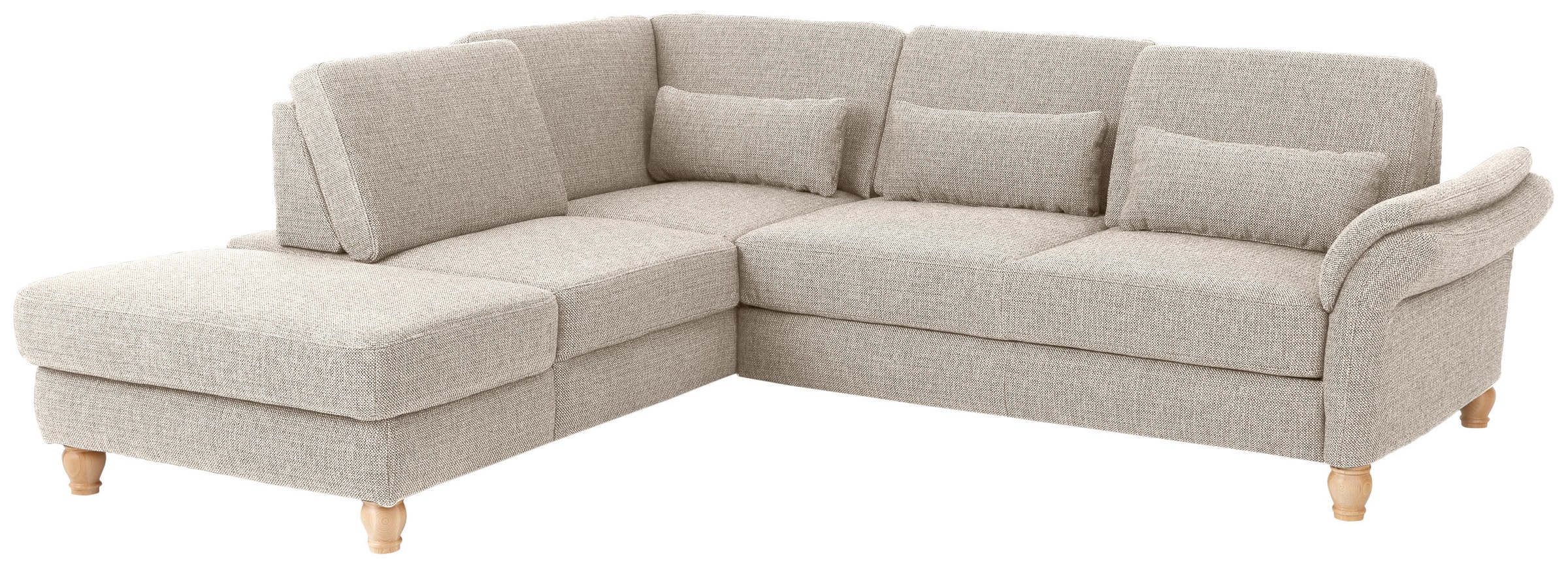 Home affaire Ecksofa »Palace L-Form«, incl. Sitztiefenverstellung, wahlweise mit Bettfunktion und Stauraum