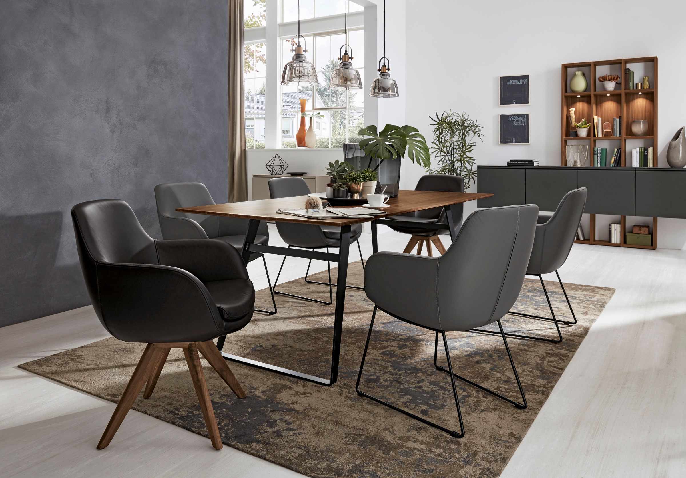 Musterring Esszimmerstuhl "Tavia" (Set) 2 Stk.Stativgestell Wildnussbaum, D günstig online kaufen