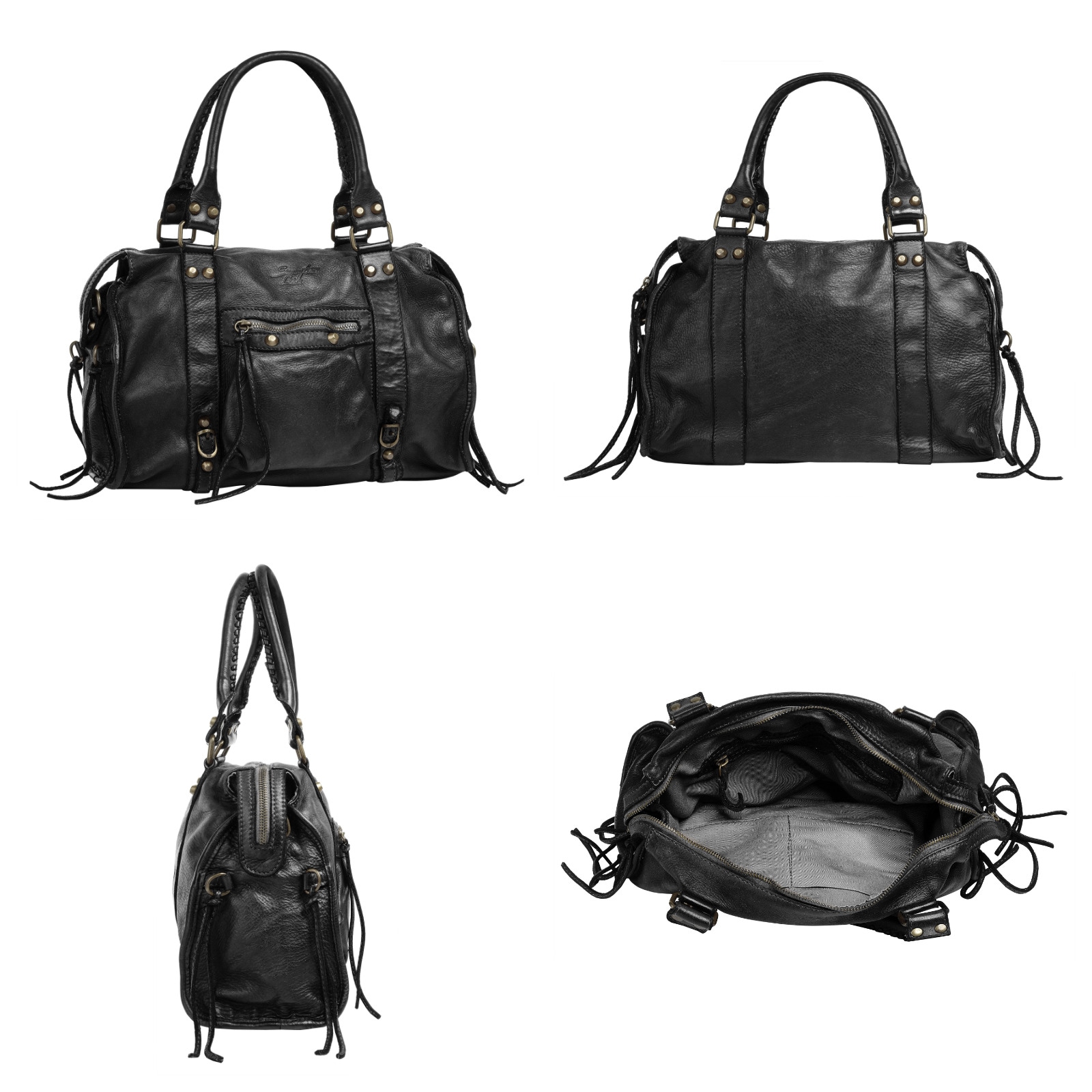 Samantha Look Shopper, echt Leder, Made in Italy