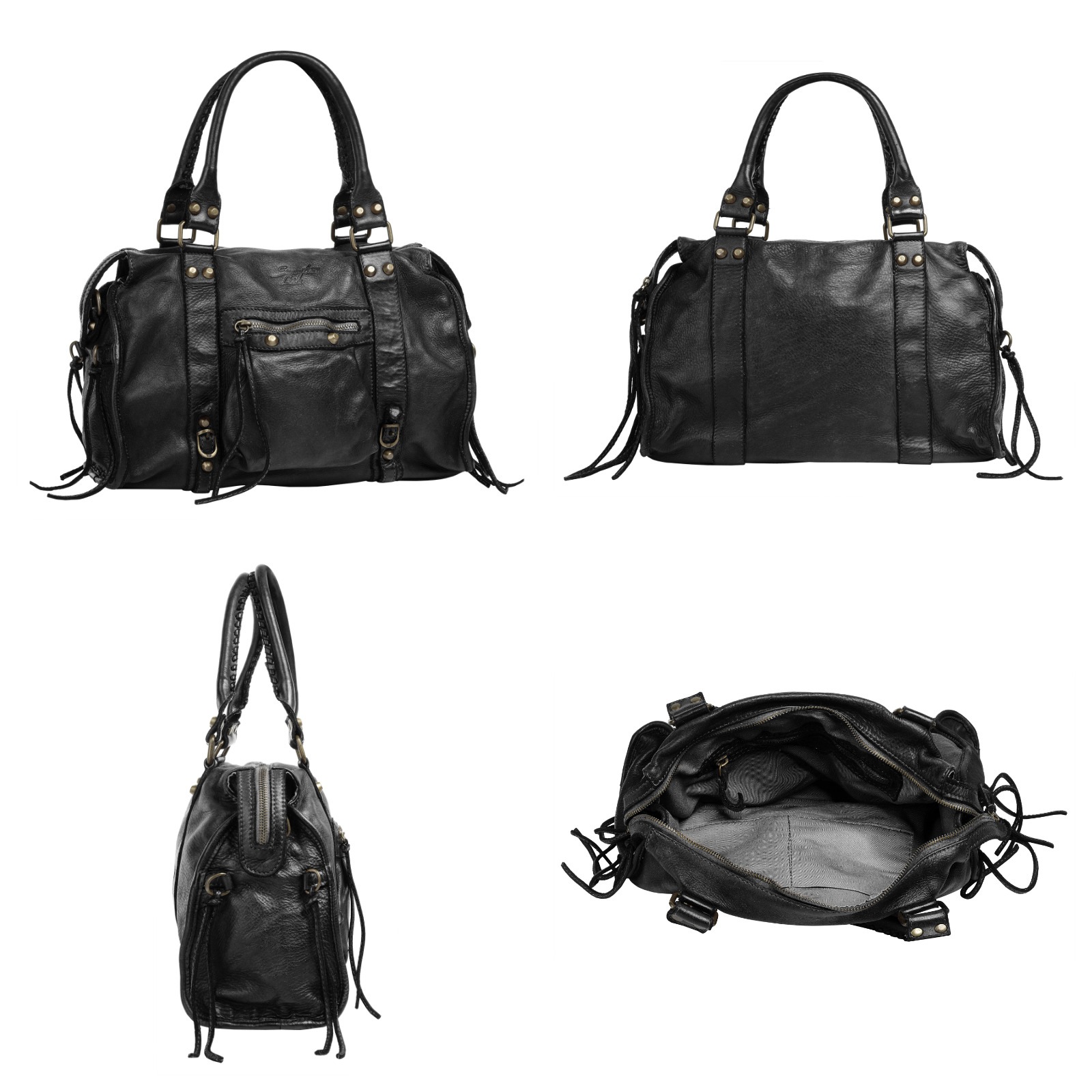 Samantha Look Shopper echt Leder, Made in Italy günstig online kaufen