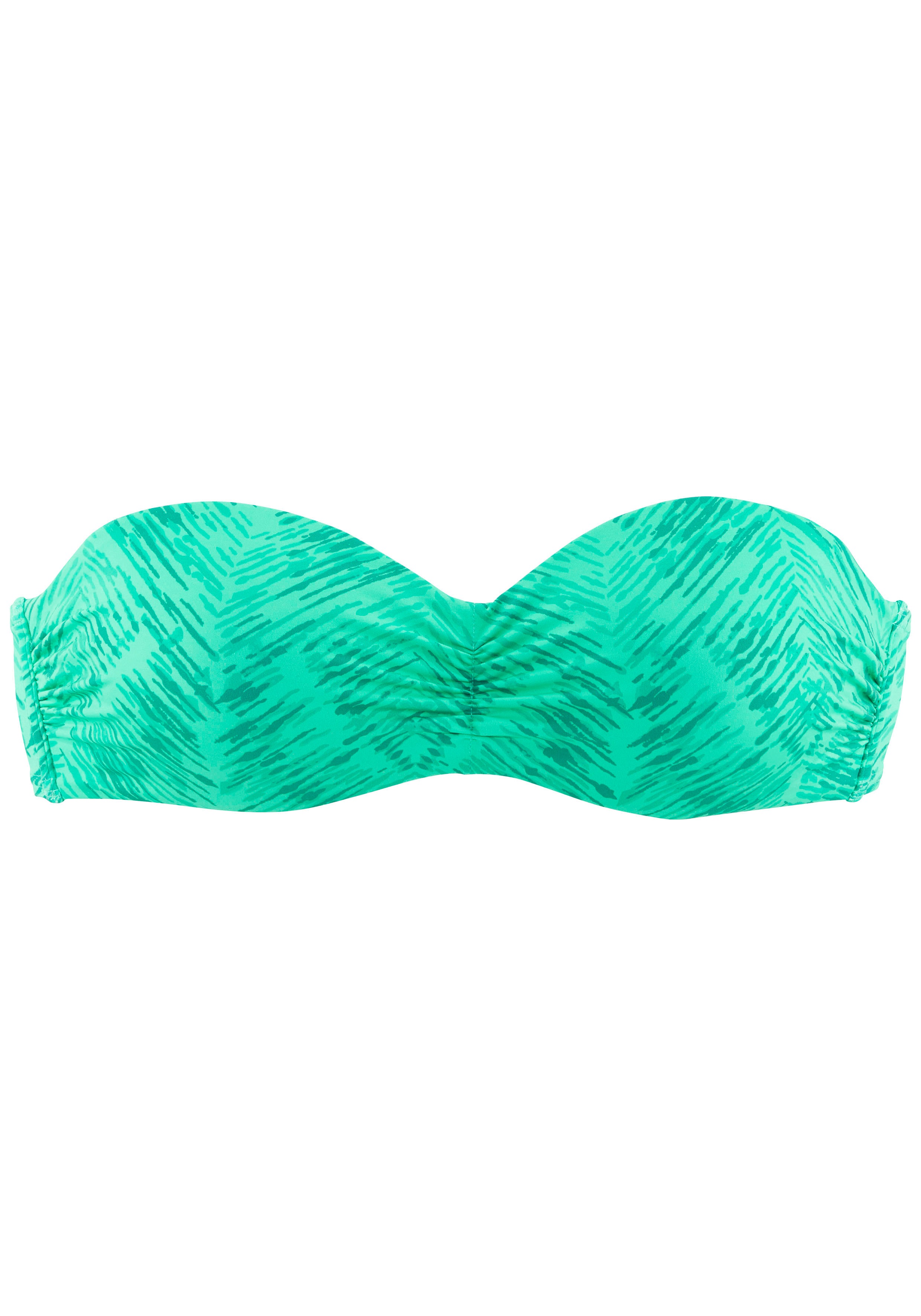 Thumbnail - JETTE Bügel-Bandeau-Bikini-Top "Floretta", in Ton in Ton-Harmonie