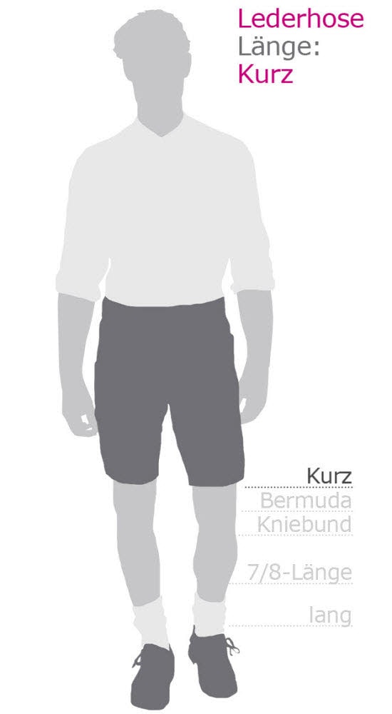 Nübler Trachtenlederhose »Lederhose kurz Thomas«