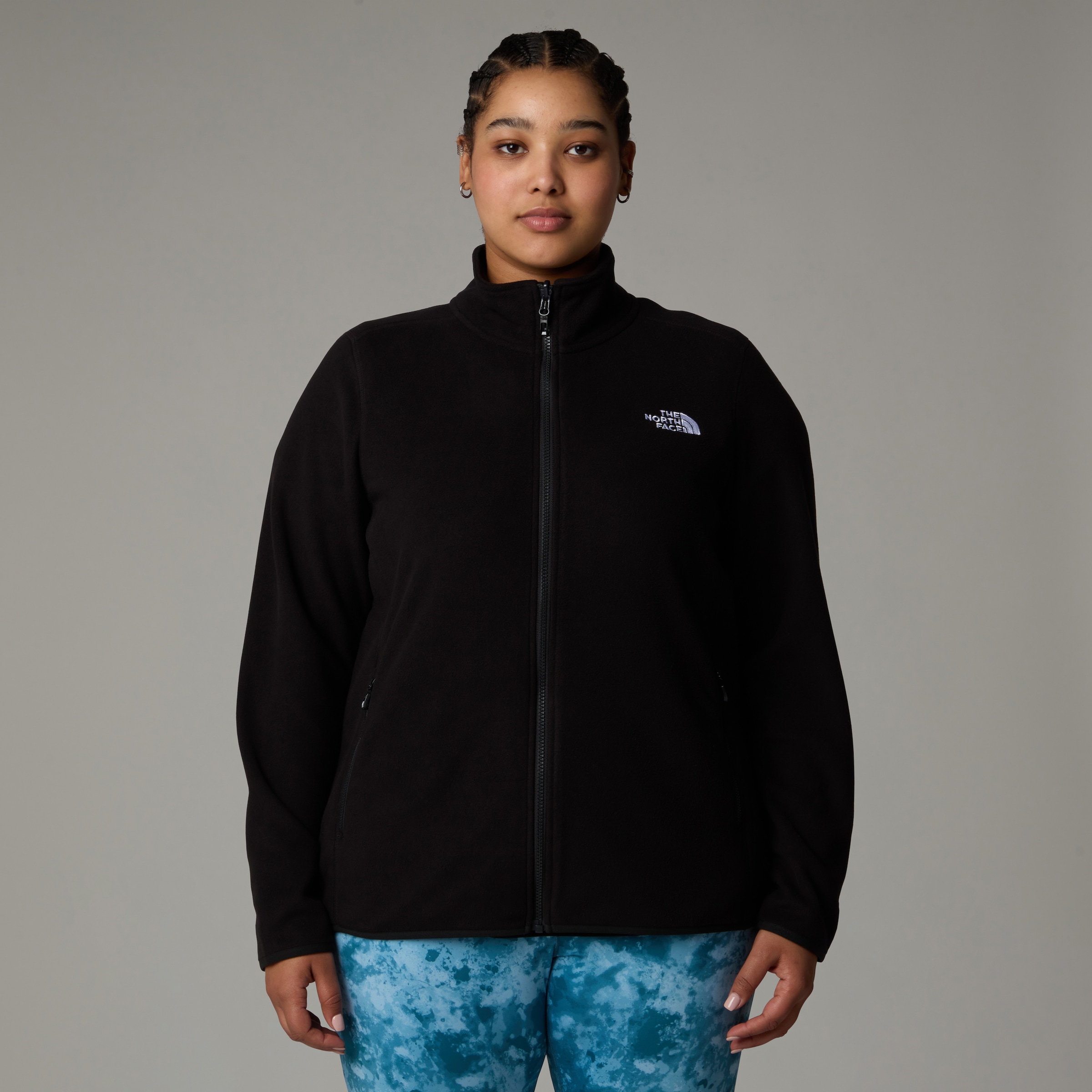 The North Face Fleecejacke "PLUS 100 GLACIER FLEECE FULL ZIP", in Übergröße günstig online kaufen
