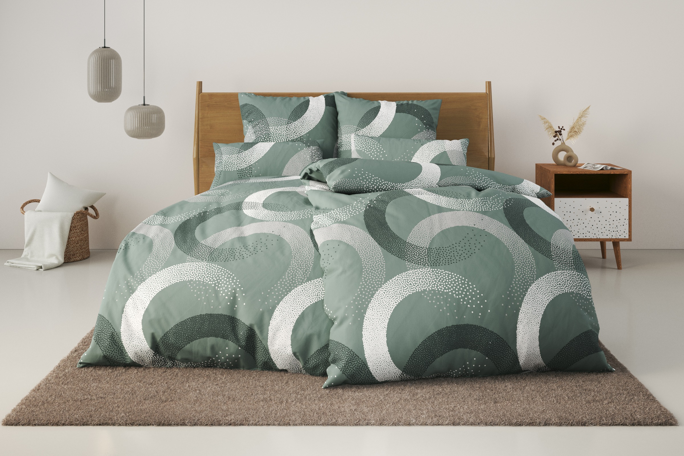 OTTO home Bettwäsche "Balisa" 2 Stk. tlg. ab Größe 135x200 cm, aus 100% Bau günstig online kaufen