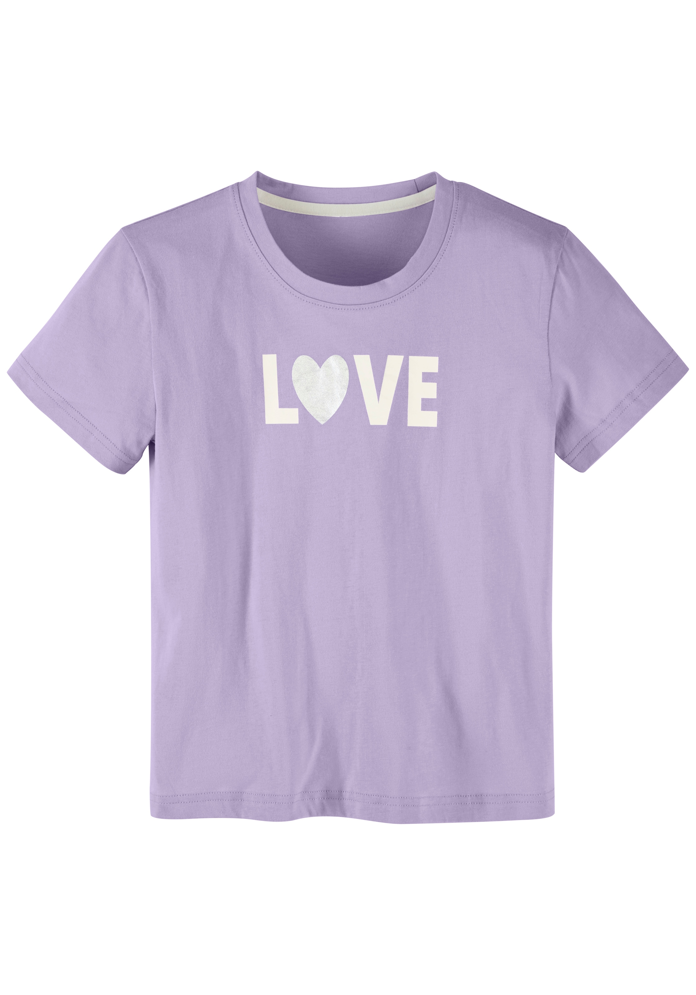 Buffalo Pyjama 2 Stück, 4 Mädchen - kurzer Schlafanzug mit Glitzerherzen