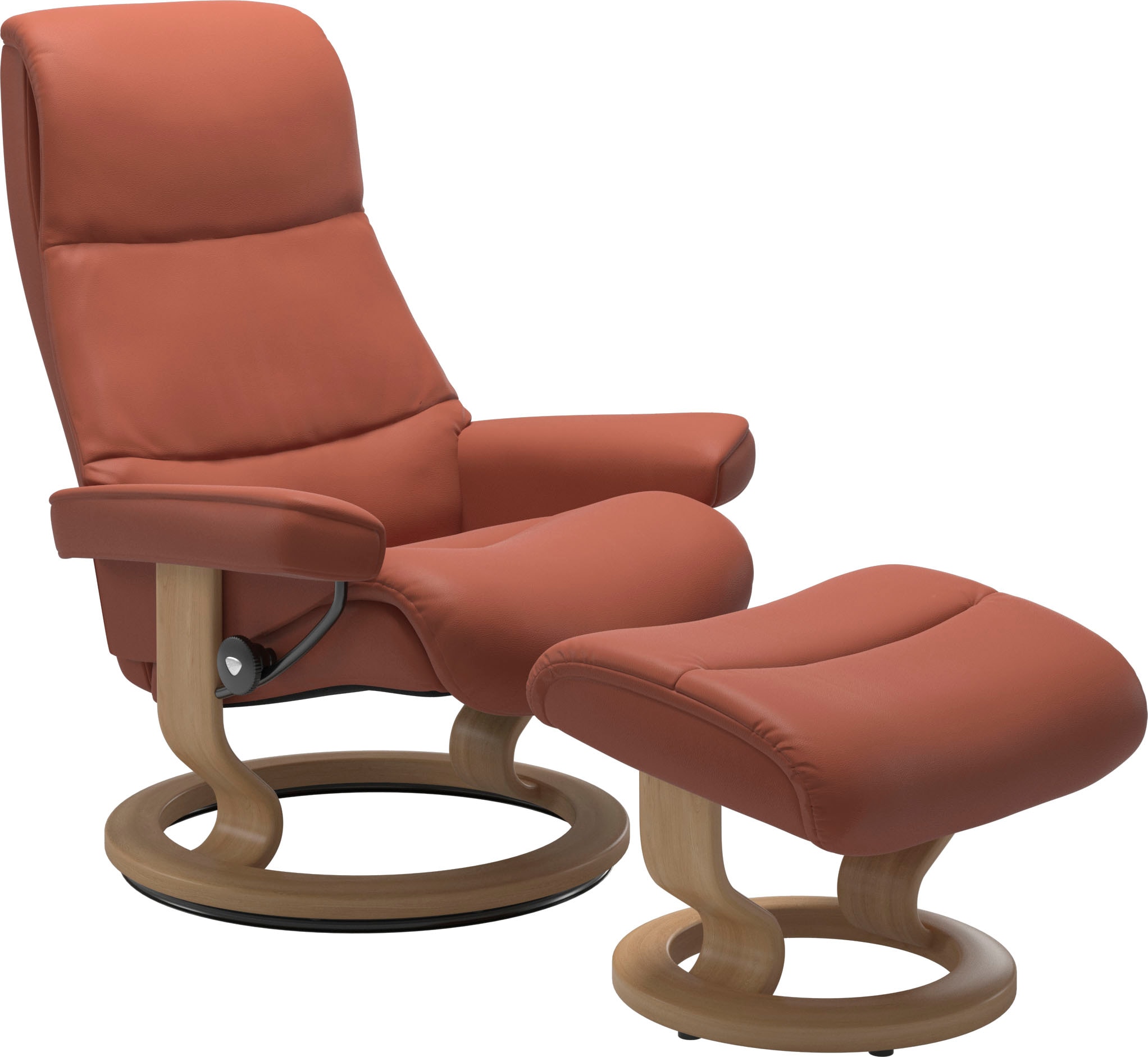 mit mit Relaxsessel (Set, Eiche Classic Base, »View«, BAUR bestellen Relaxsessel Größe | Hocker), Stressless® S,Gestell