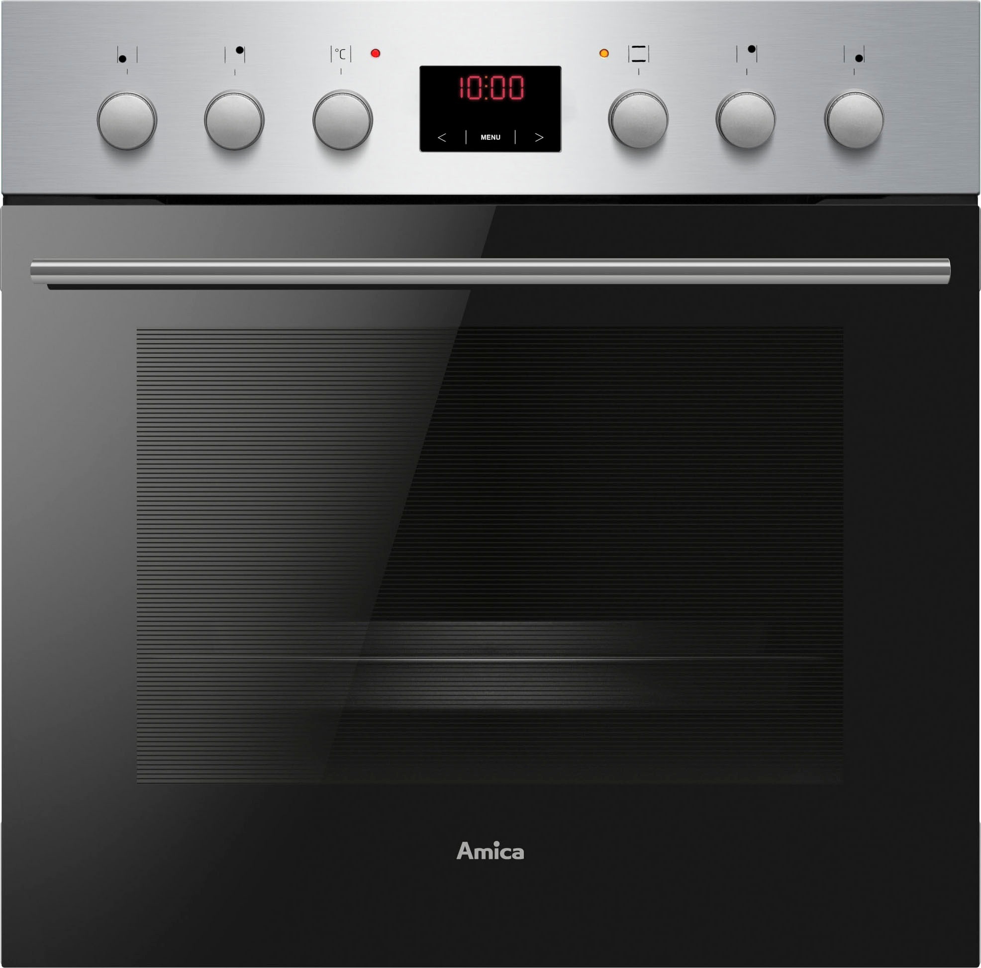 Amica Elektro-Herd-Set »EHC 12550 E«, mit Teleskopauszug nachrüstbar, Steam Clean