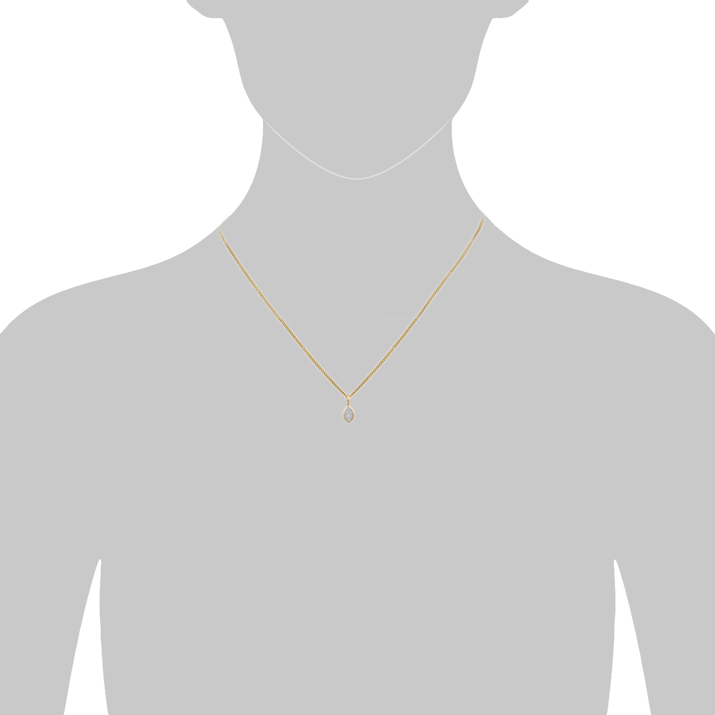 Orolino Kette mit Anhänger »Gold 585 mit 6 natürlichen Brillanten zus. 0,03ct.«