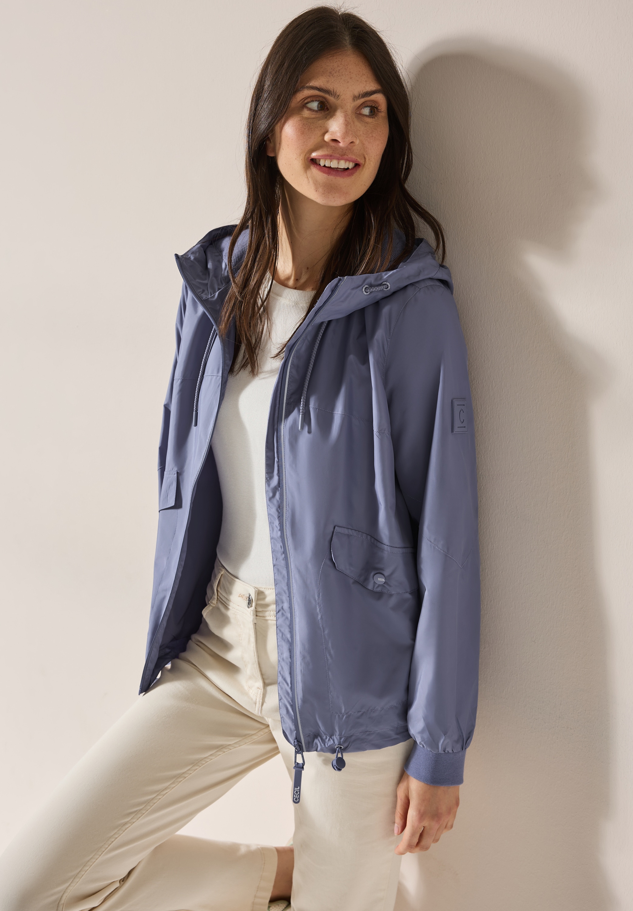 Cecil Windbreaker mit Kapuze mit Kapuze mit Tunnelzugband