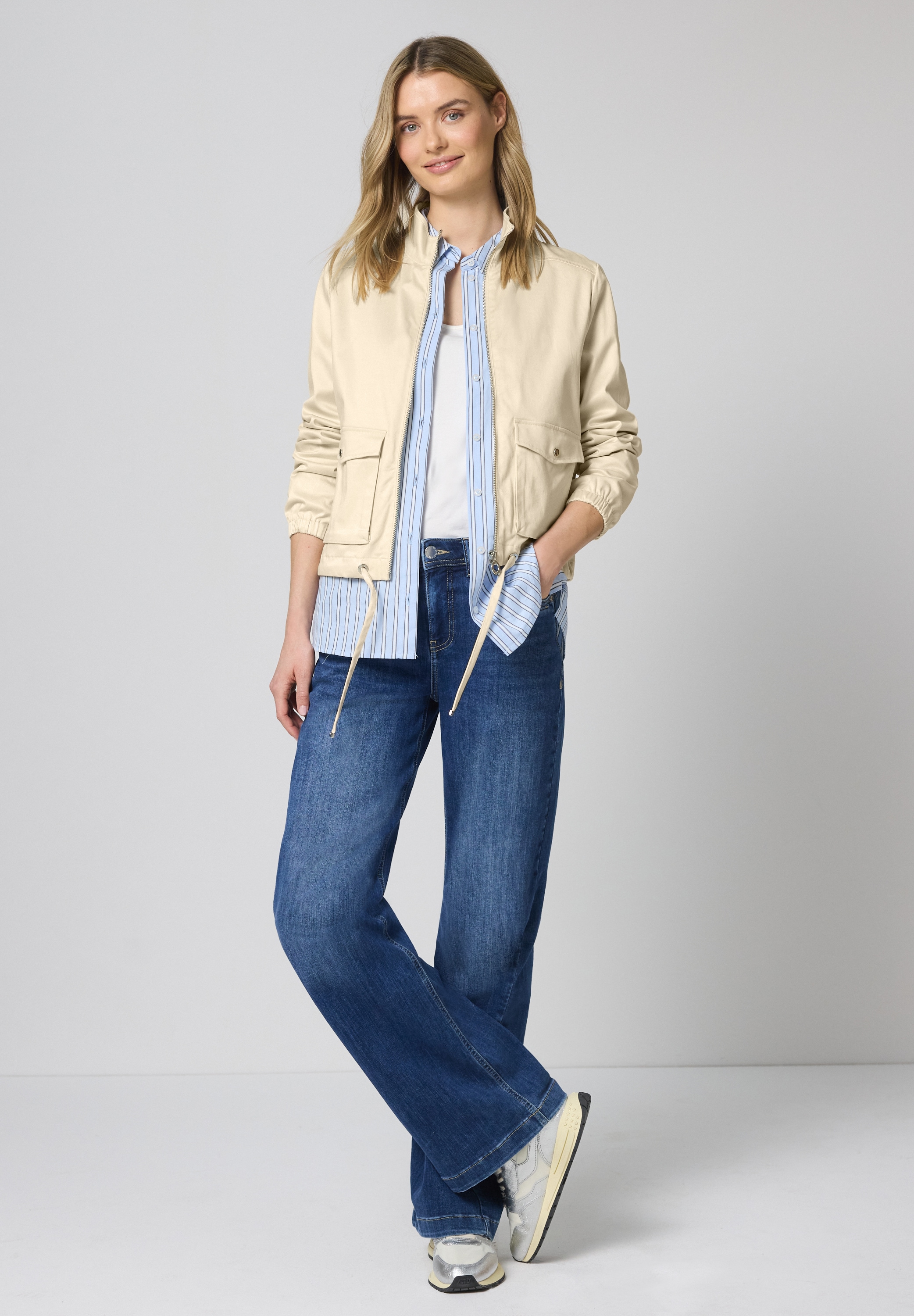 STREET ONE Softshelljacke ohne Kapuze mit Stehkragen