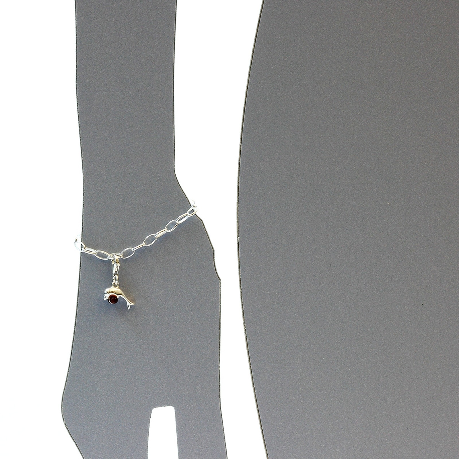 OSTSEE-SCHMUCK Kettenanhänger »Ostsee-Schmuck Charm-Einhänger Delphin Charm-Einhänger Delphin«, (1 tlg.)