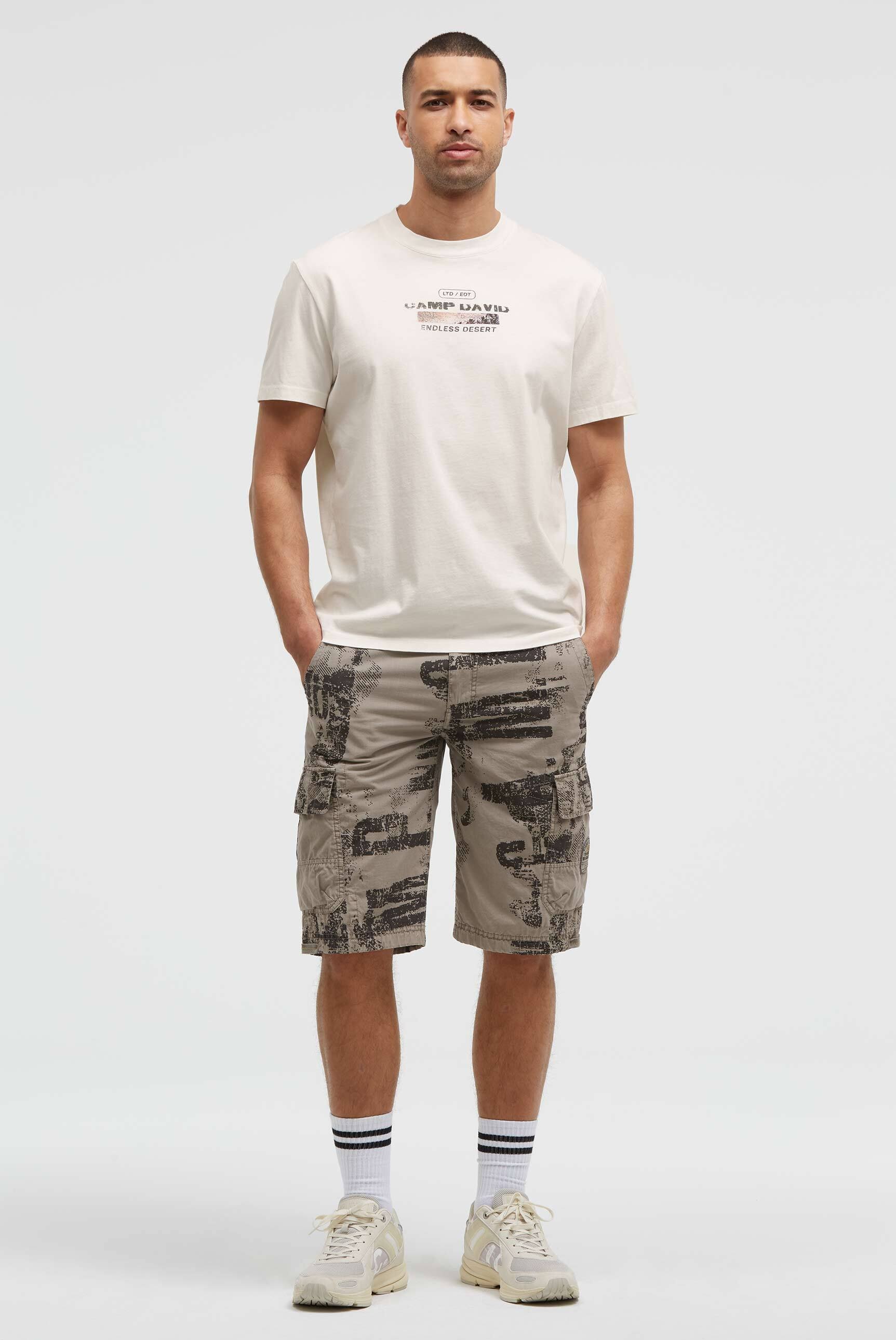 CAMP DAVID Shorts  mit All Over Print