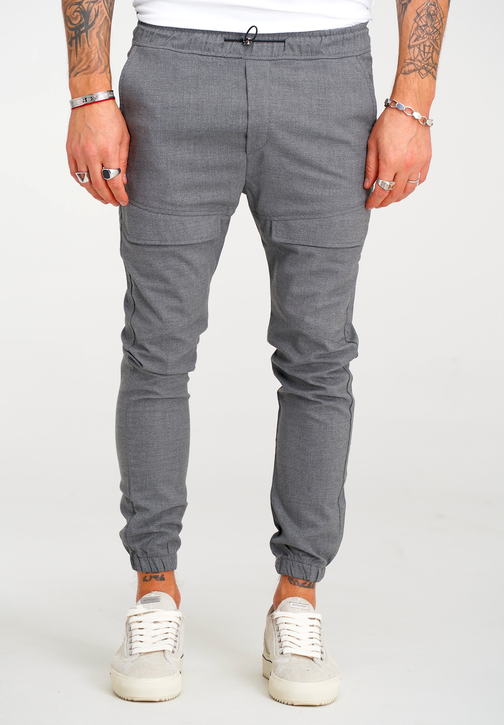 2Y Premium Chinohose "ENRIKO Chino" mit elastischem Bund