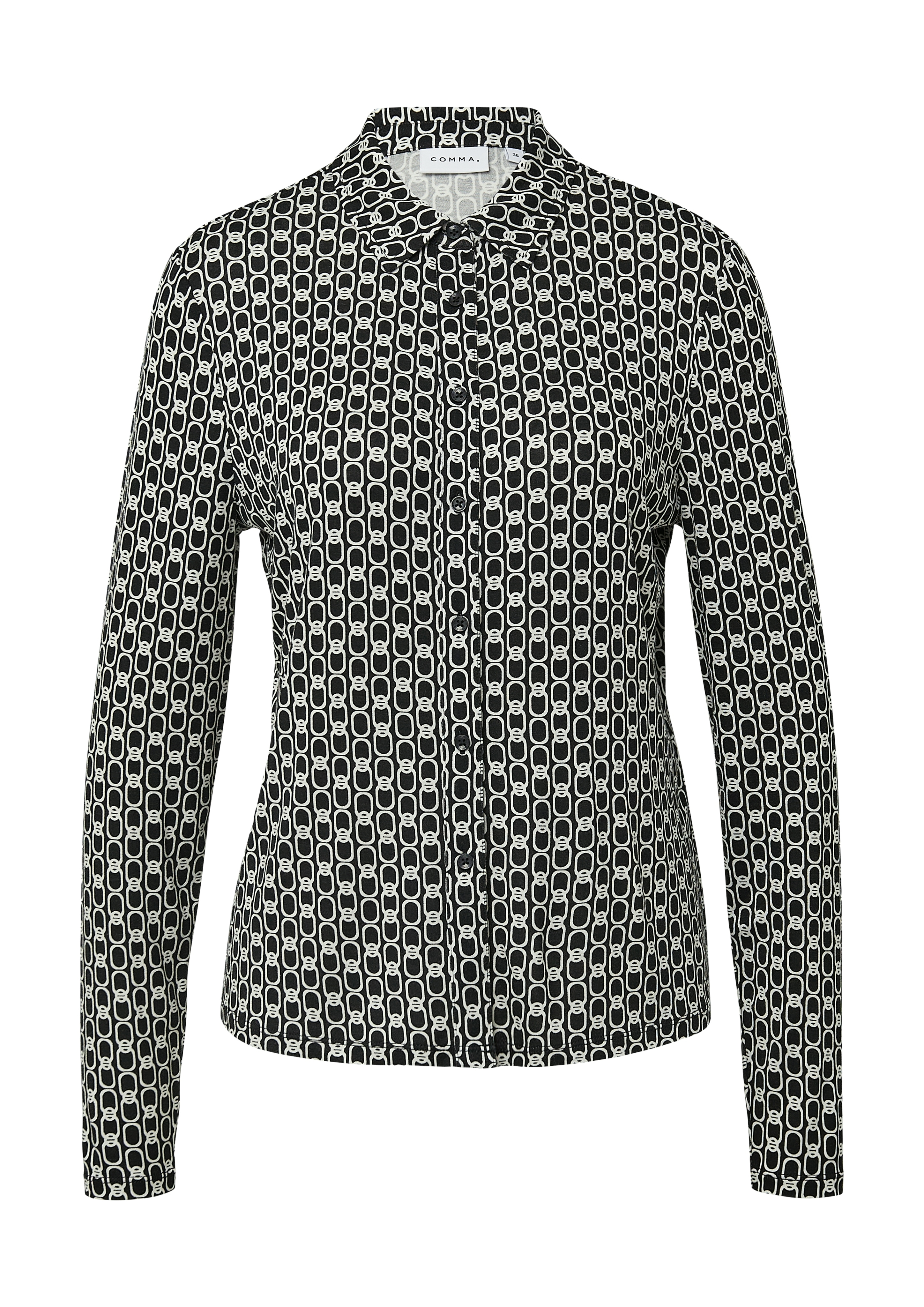 Thumbnail - Comma Hemdbluse mit All-Over Print