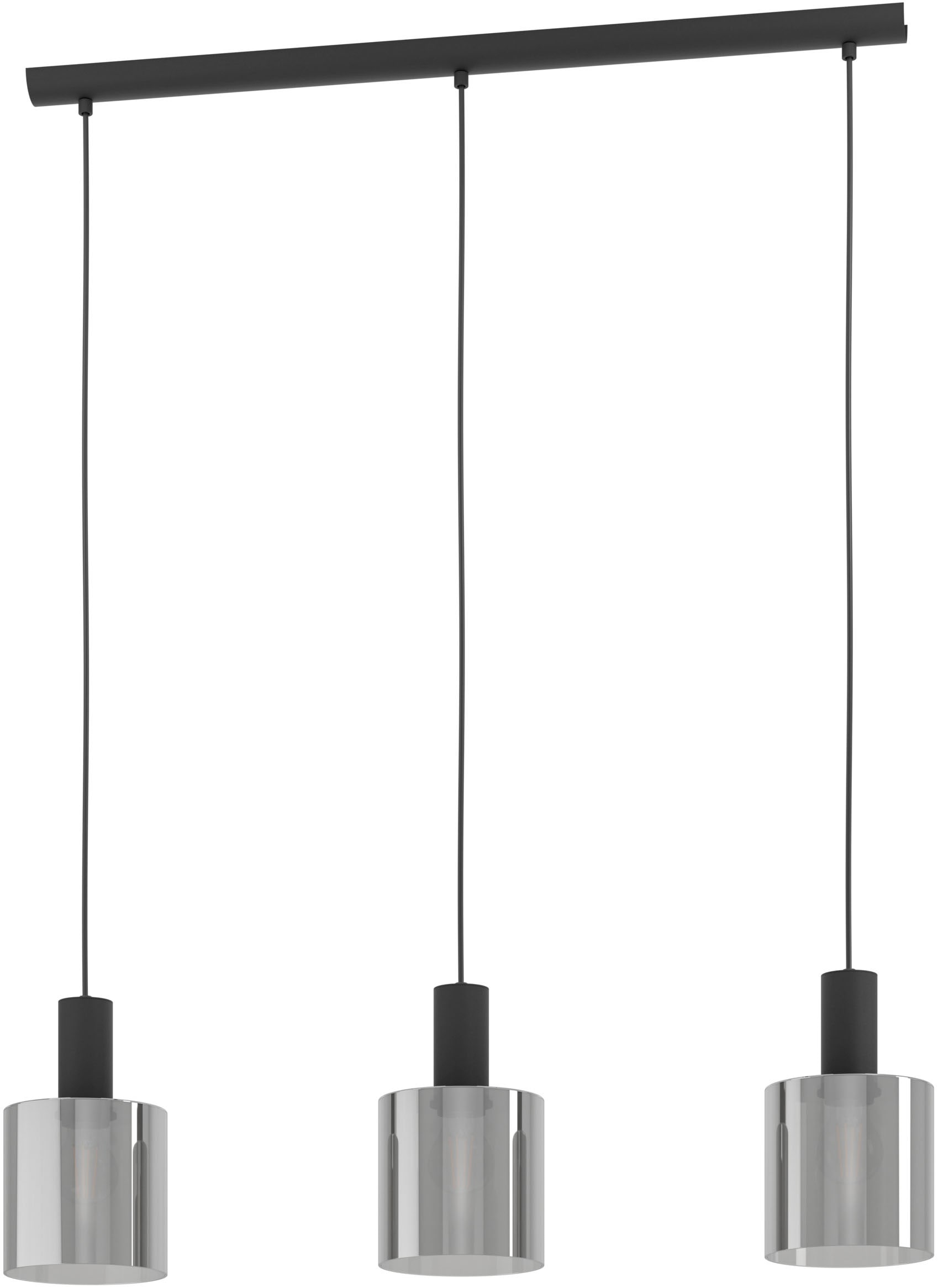 EGLO Hängeleuchte »GOROSIBA Pendellampe - Stahl - E27 - 3X40W - IP20« E27 1 Stk. Hängelampe, Deckenlampe, Wohnzimmer, Esszimmer, L85 x B15 x H110 cm