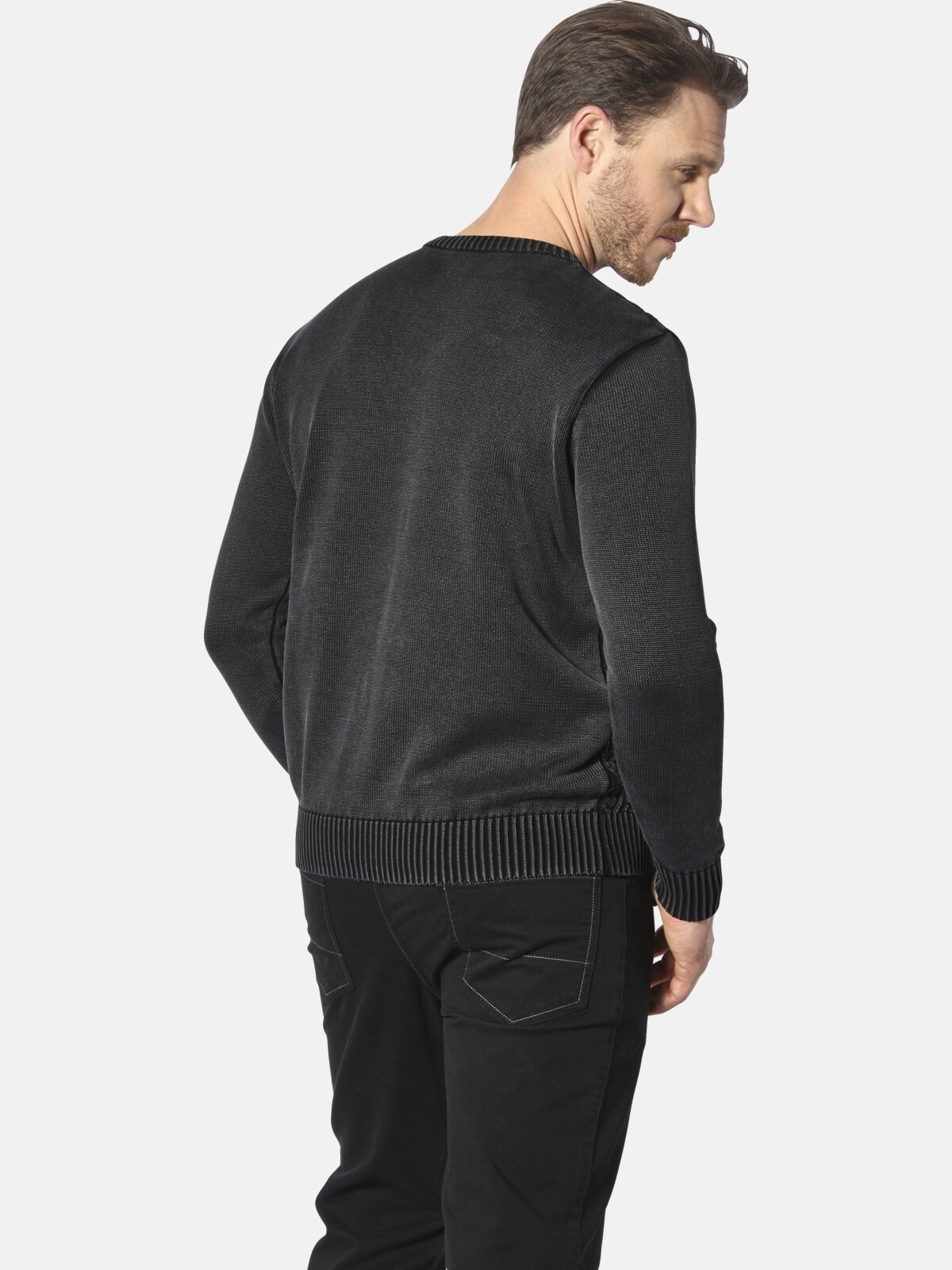 Jan Vanderstorm Rabbe Knit Sweater Black 5XL 3