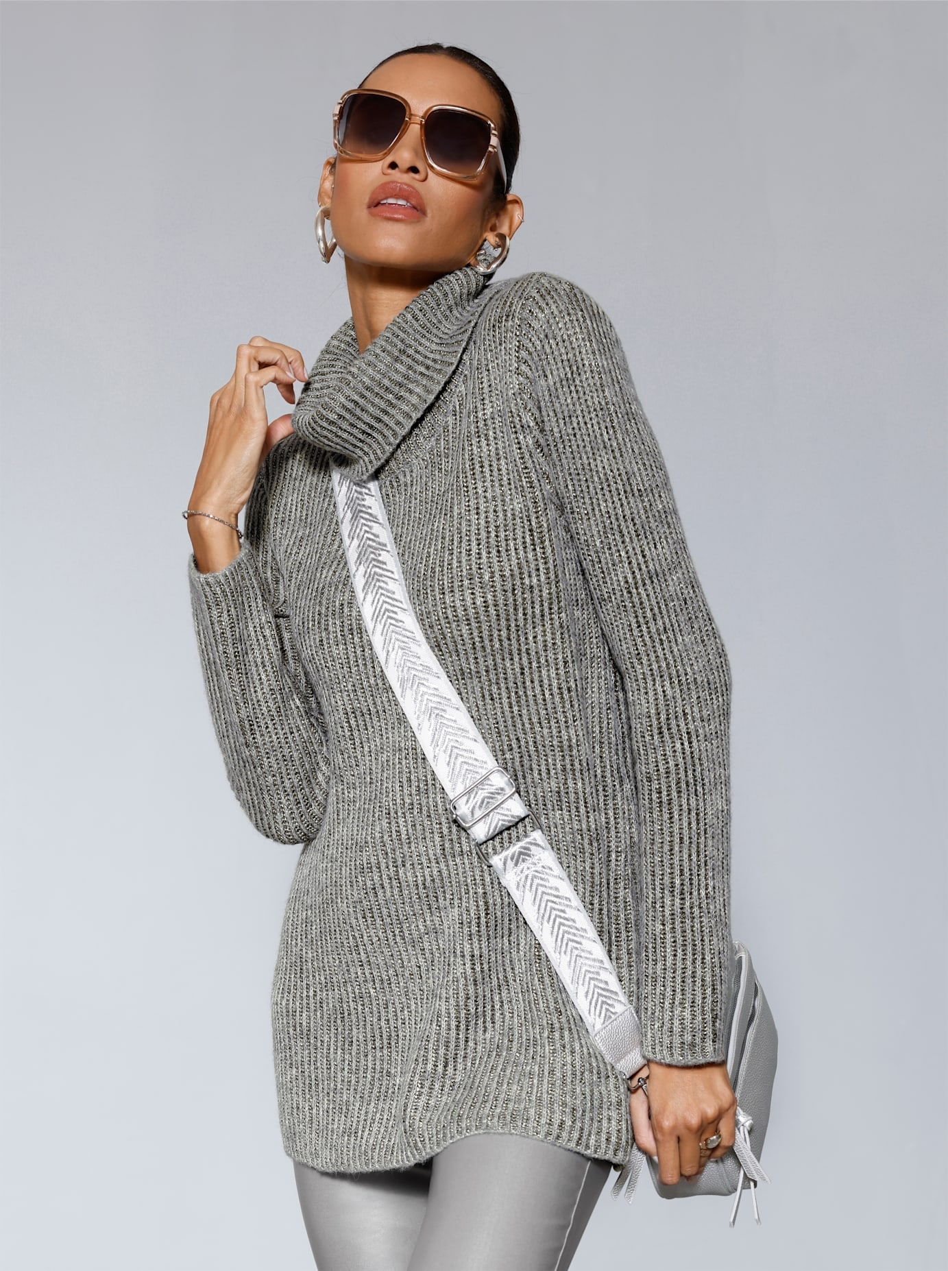 creation L Rollkragenpullover "Woll-Alpaka-Mix-Pullover"