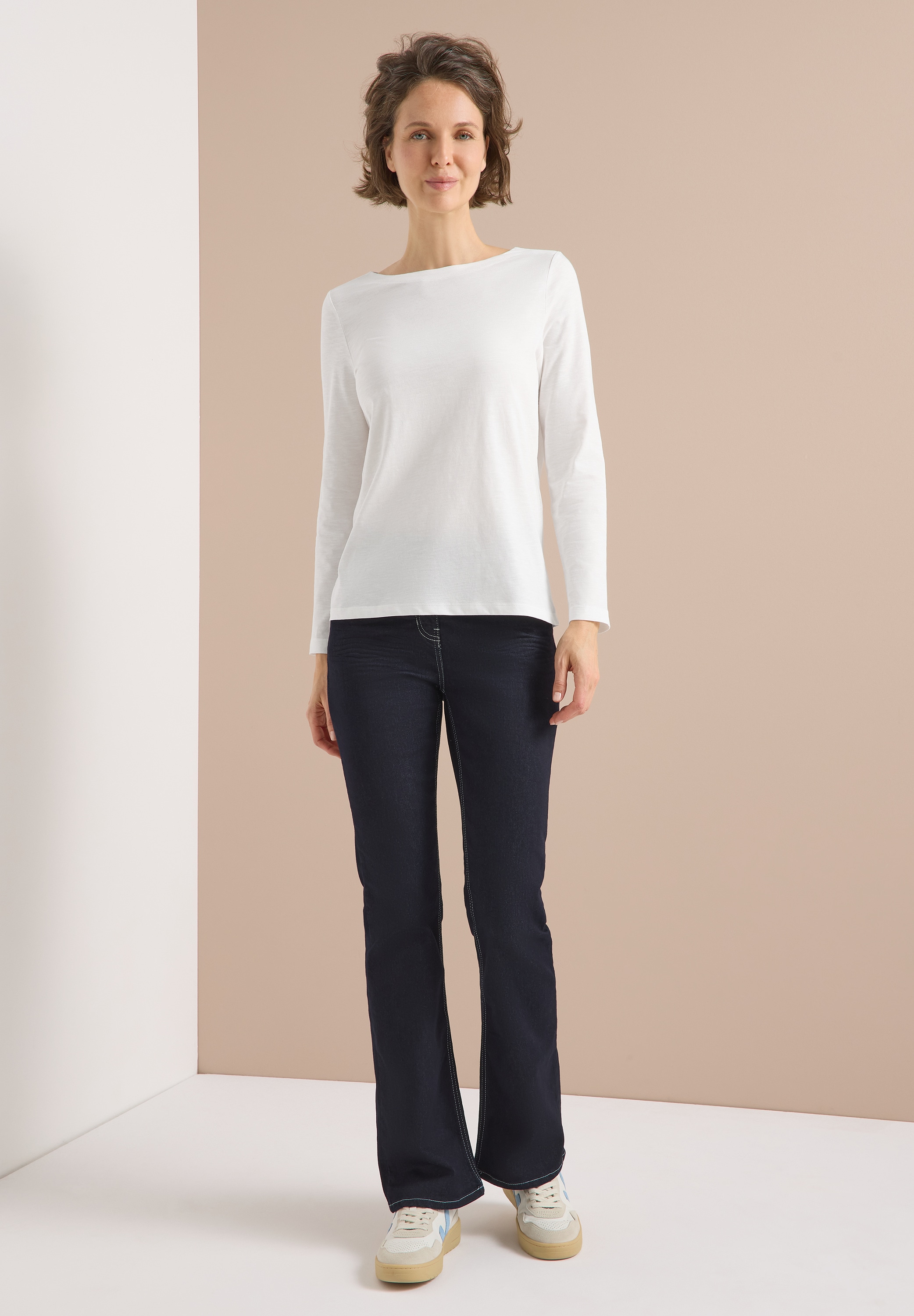 Cecil Langarmshirt aus reiner Baumwolle