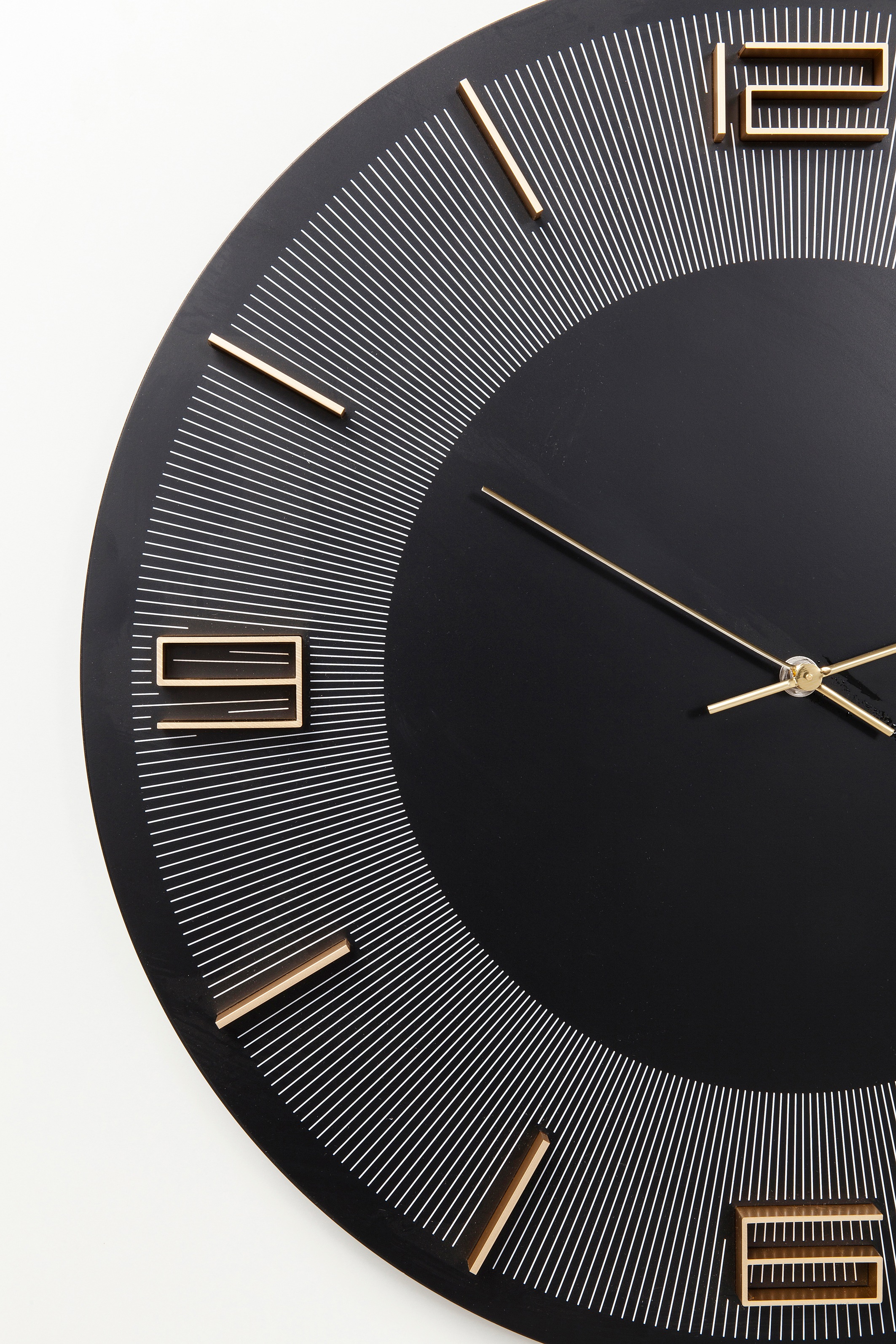 Kare Design Wanduhr »Wanduhr Leonardo Schwarz/Gold Ø49cm«