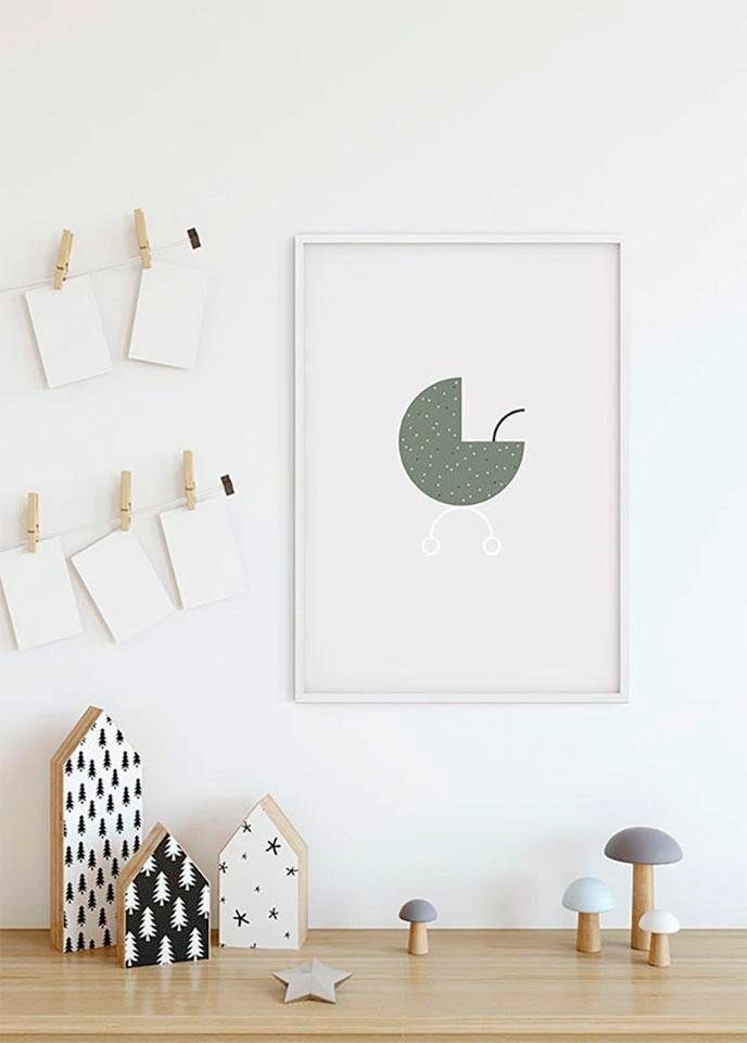 Komar Bild »Baby Hello World«, Figuren, (1 St.), Wandbild zur Dekoration - ohne Rahmen