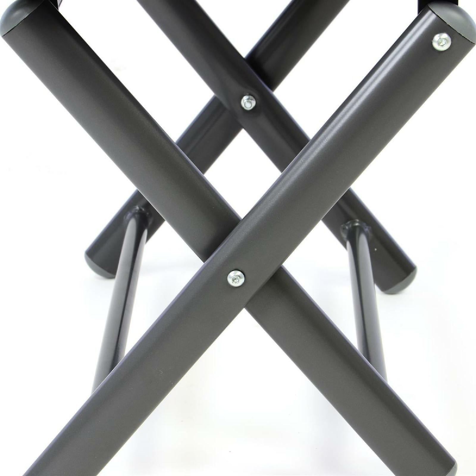 VCM Gartenstuhl »Fußteil aus Aluminium, dunkelgrau«