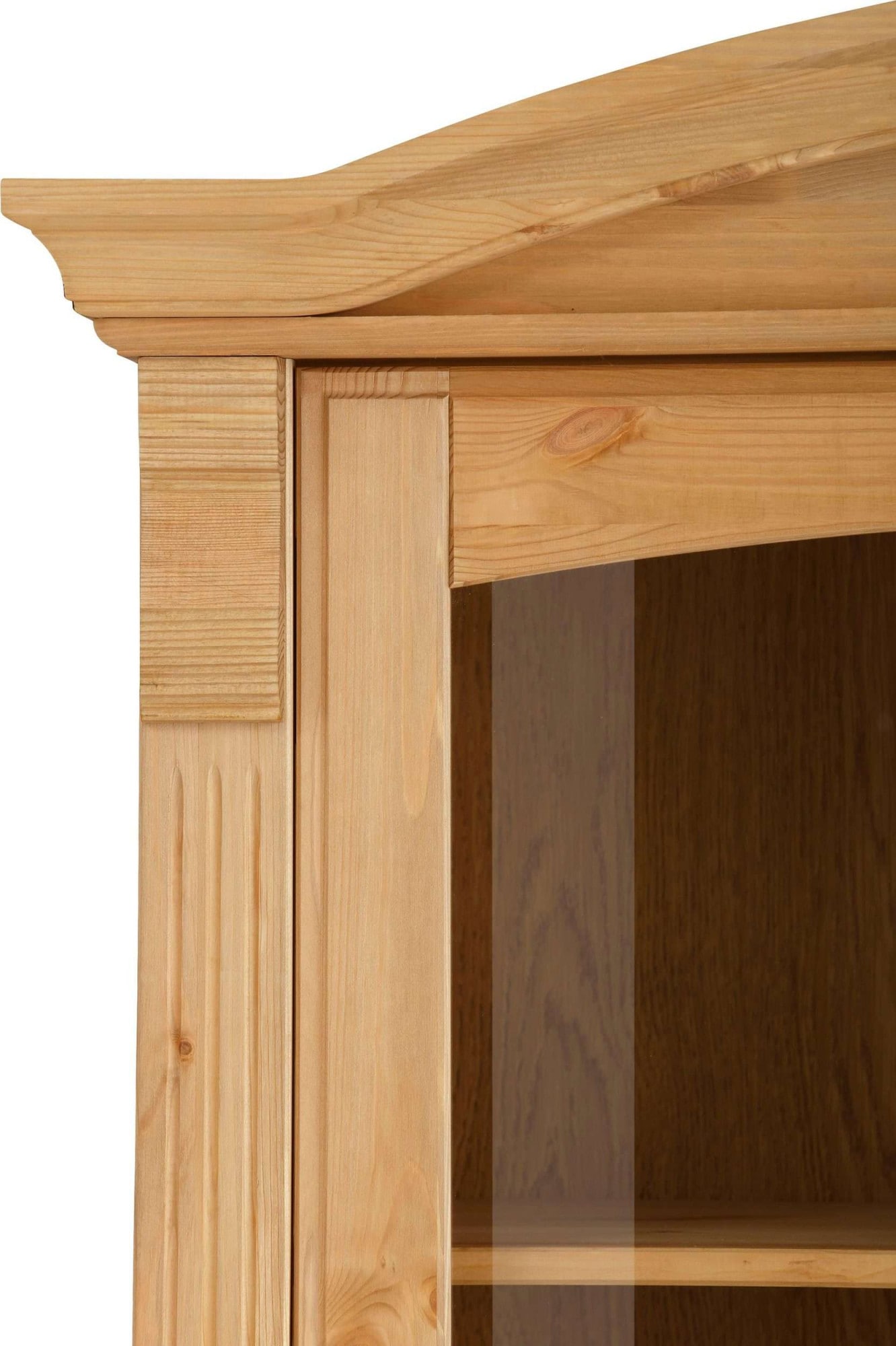 Home affaire Vitrine »Anna«, zertifiziertes Massivholz, im romantischen Landhausstil, Höhe 194 cm
