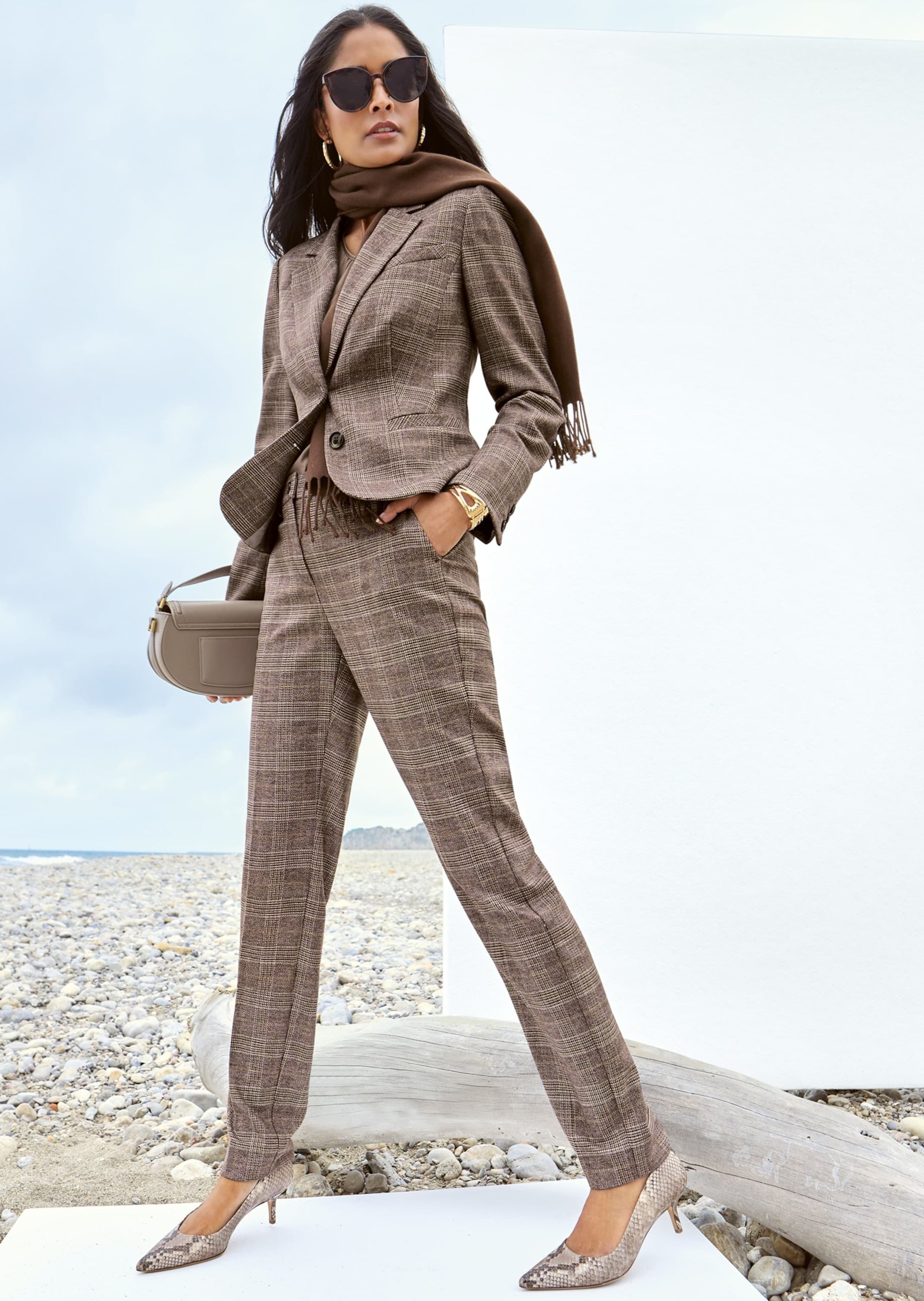 MADELEINE Kurzblazer »Blazer Glencheckblazer mit Stretchkomfort«