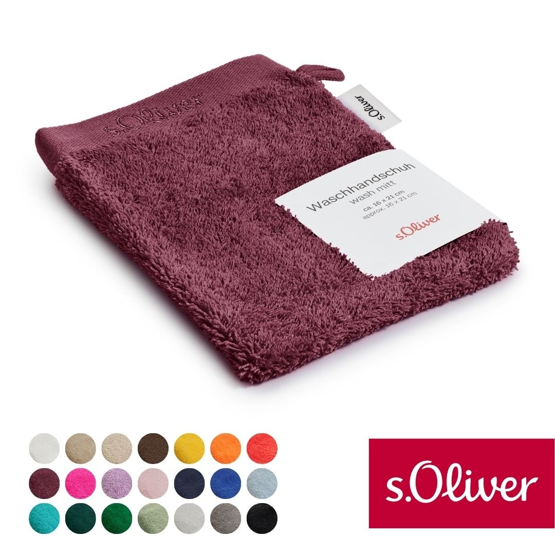 s.Oliver Waschhandschuh "s.Oliver, Premium Qualität, 600 gr/m², auch als Se günstig online kaufen