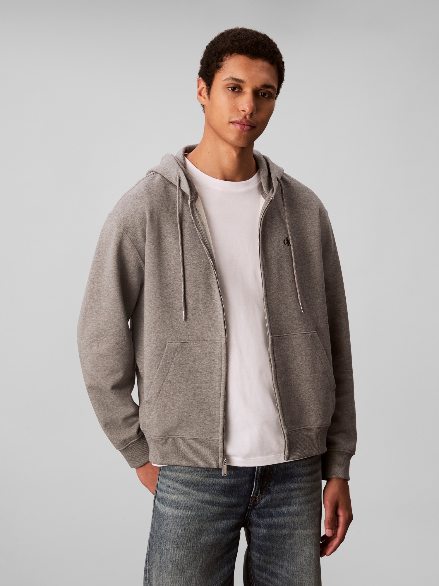 Calvin Klein Jeans Kapuzensweatshirt "LS EU 350TERRY MONOGRAM FZ HOODI", Mi günstig online kaufen