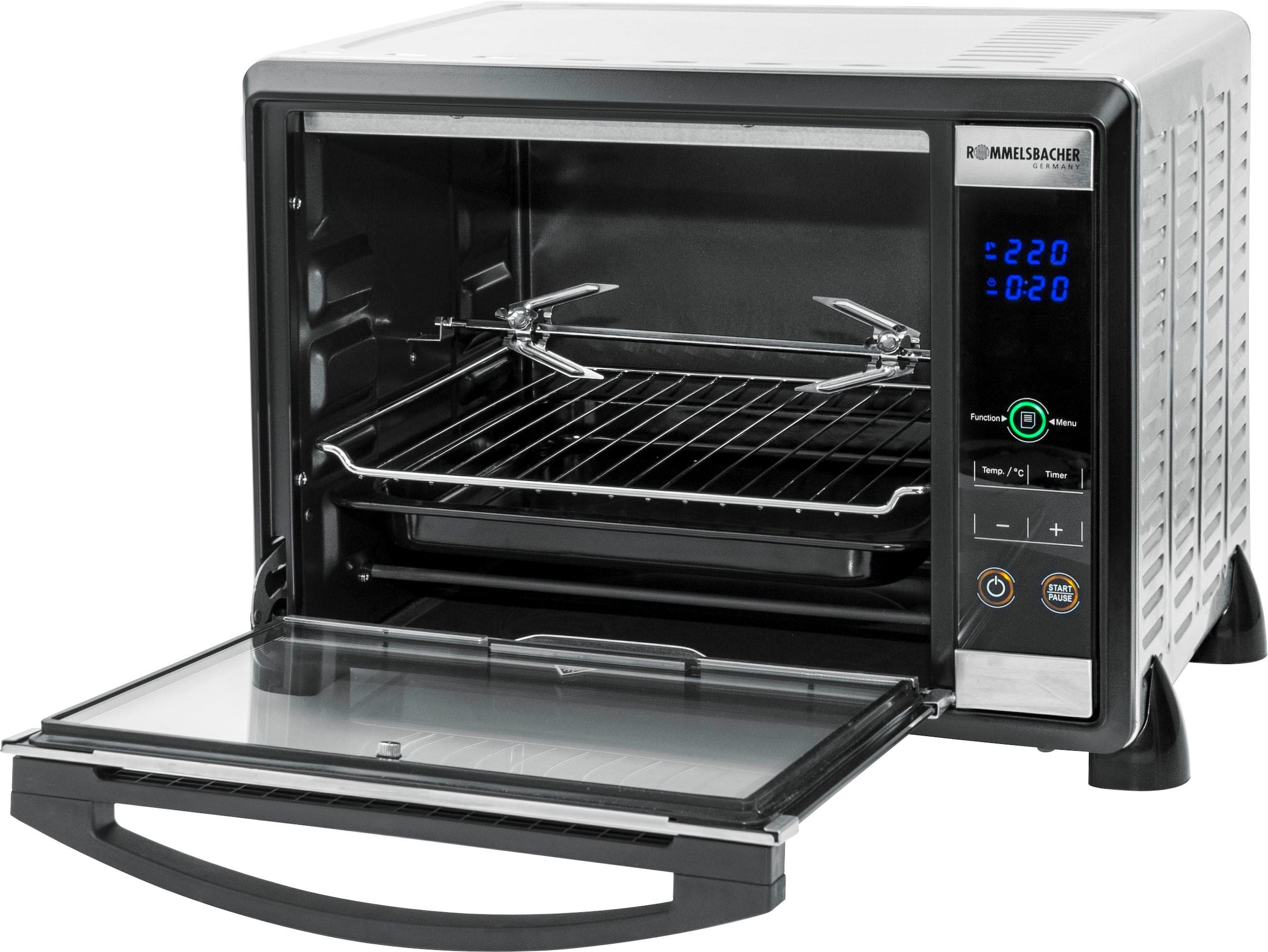 Rommelsbacher Minibackofen Elektronik Back Grill Ofen Bge 1580 E Grill Baur