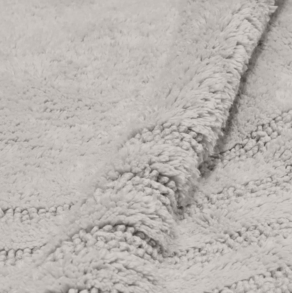 my home Badematte »Inga, Rahmen, Badvorleger, Badezimmer Teppich«, beidseitig nutzbar-fußbodenheizungsgeeignet-strapazierfähig, 100% Baumwolle, Hoch-Tief-Effekt, weich, trocknergeeignet