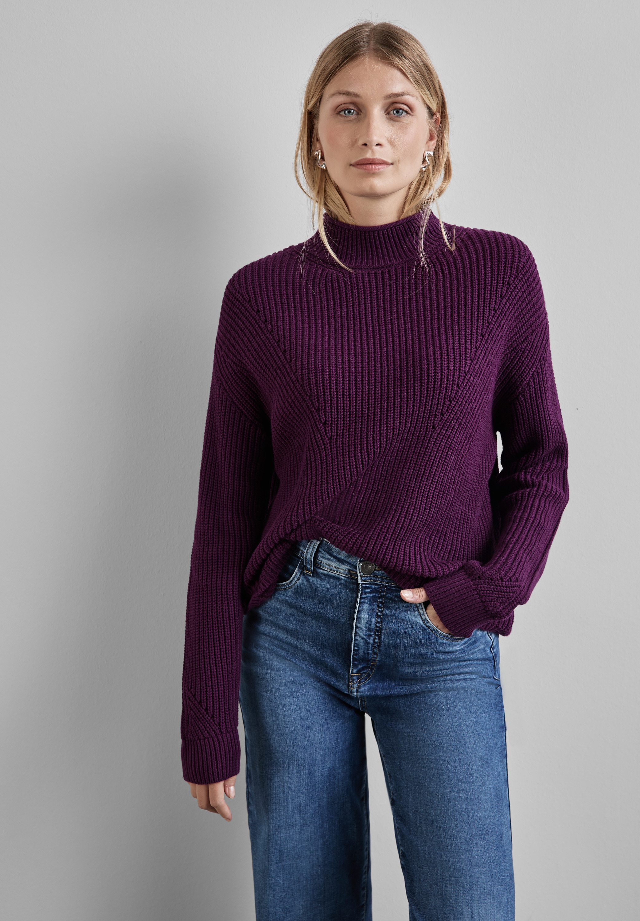 Strickpullover, mit Turtleneck