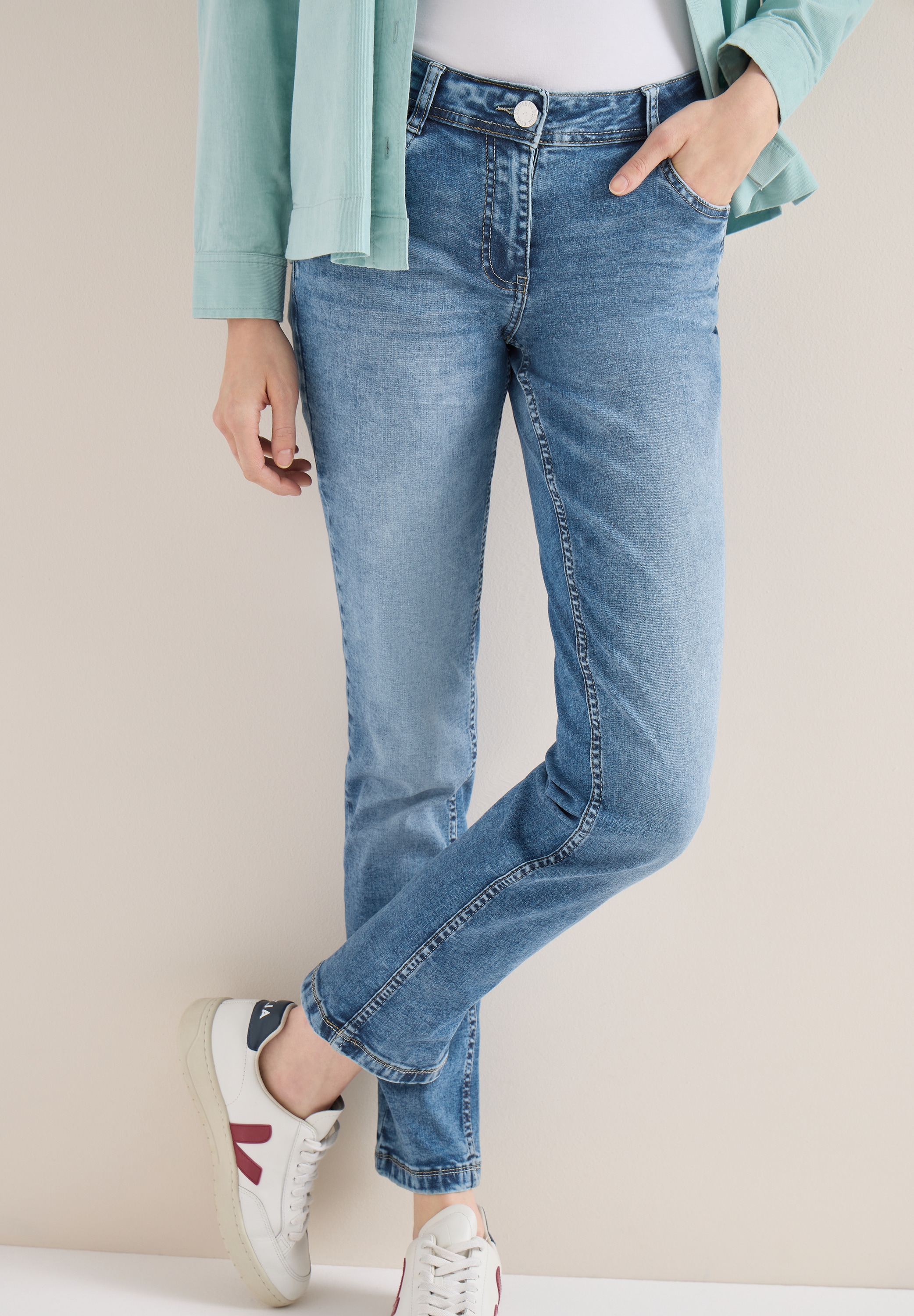 Cecil Comfort-fit-Jeans Middle Waist