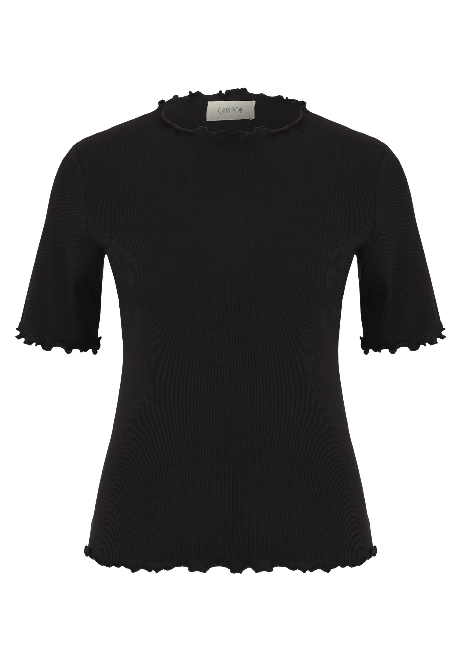 Cartoon Kurzarmshirt "Damen mit Kragen" 1 Stk. günstig online kaufen