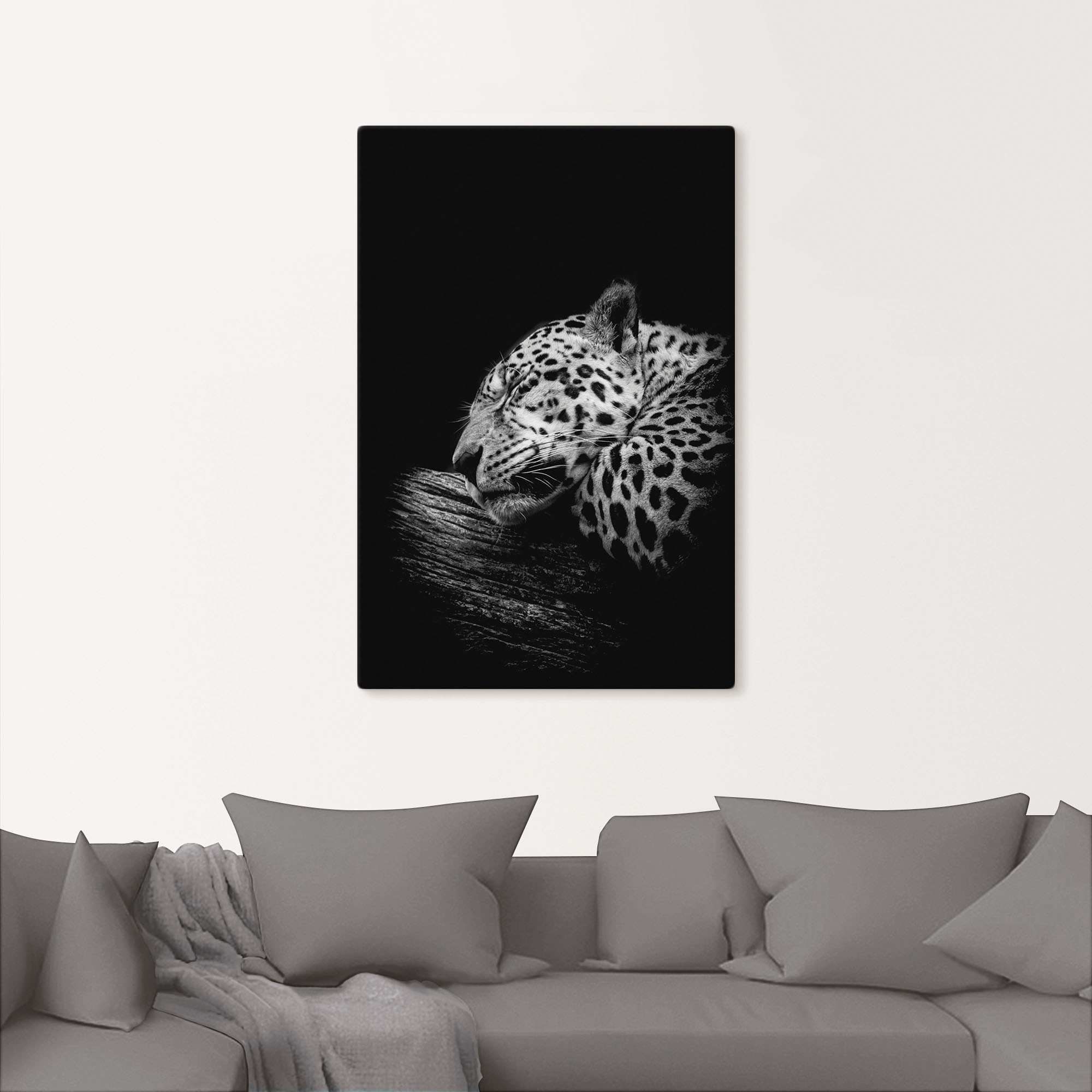 Artland Wandbild "Der schlafende Jaguar", Wildtiere, (1 St.), als Alubild, günstig online kaufen