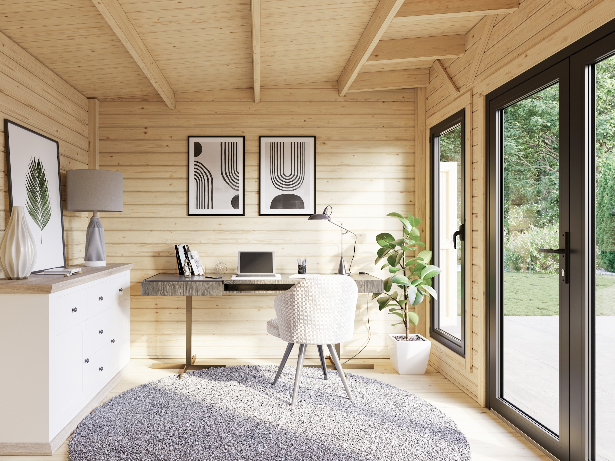 Palmako Gartenhaus »Aurelia 12,4+7,9 m²«