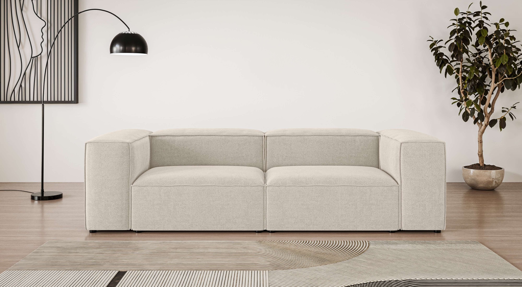 INOSIGN Big-Sofa "HAILY Modularsofa, Maße B/T/H: 260/100/72 cm", als Modul günstig online kaufen