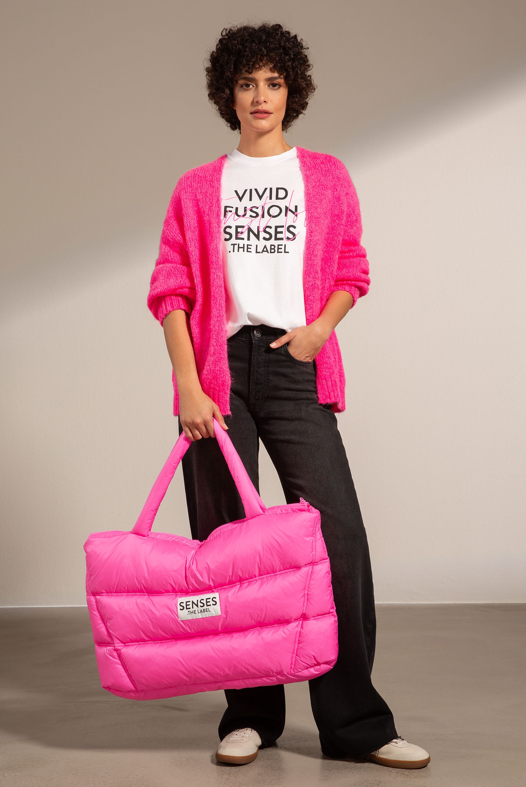 SENSES.THE LABEL Weite Jeans, aus Baumwolle