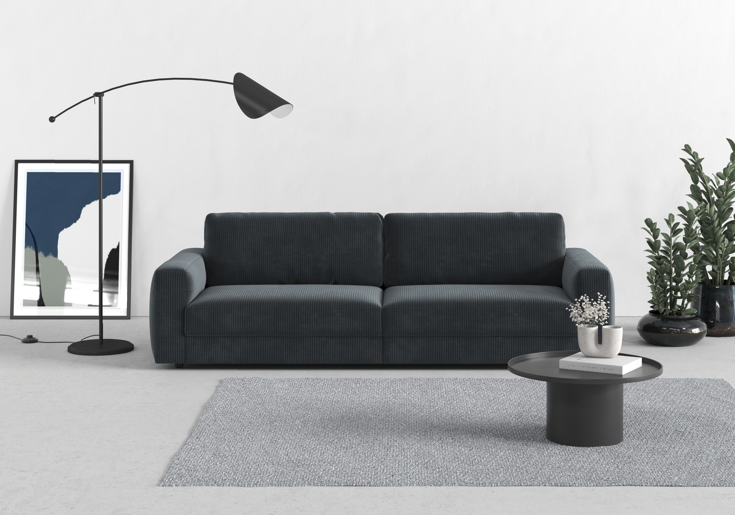 TRENDMANUFAKTUR Big-Sofa "Bourbon" extra tiefe Sitzfläche, wahlweise mit Si günstig online kaufen