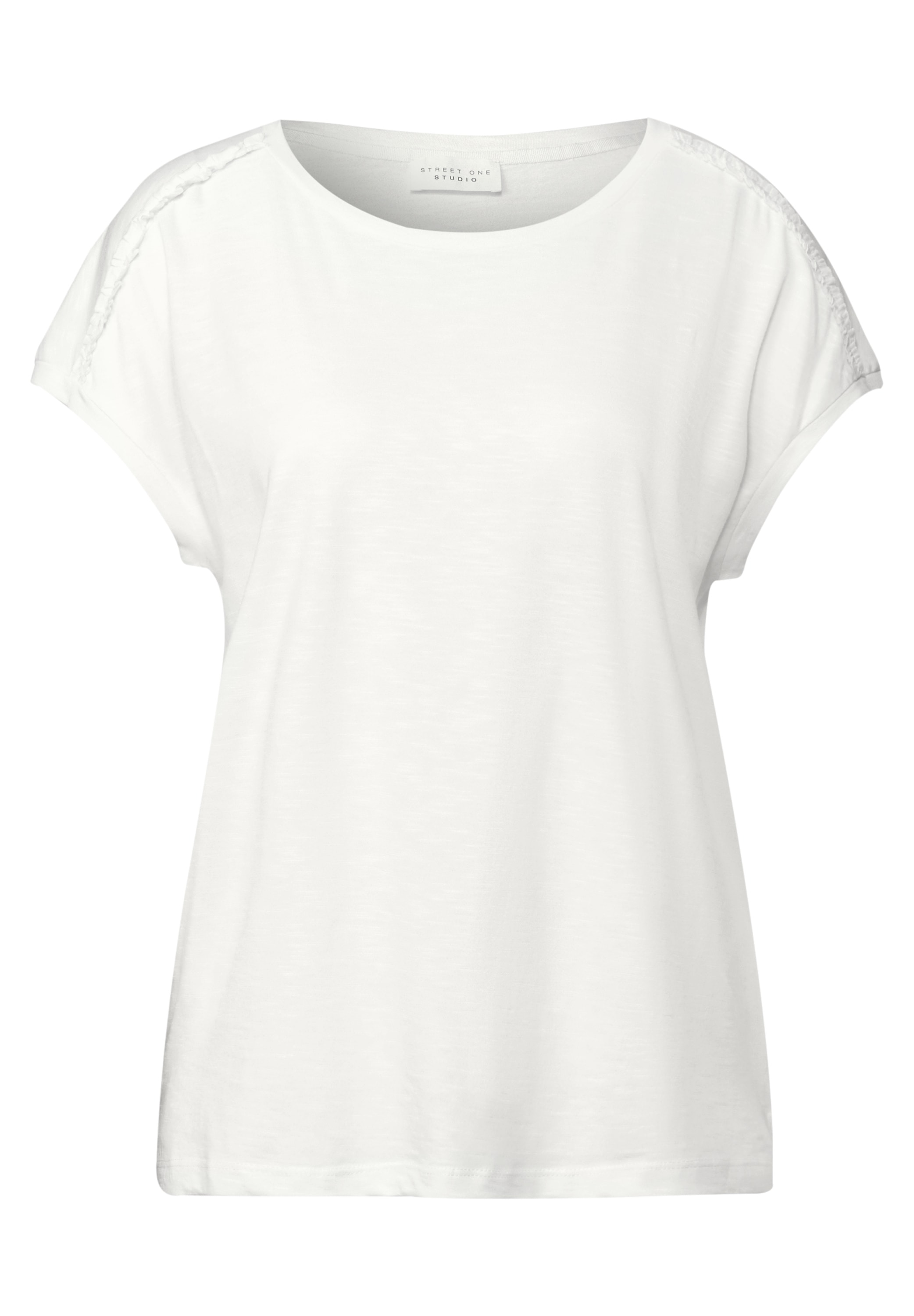 STREET ONE STUDIO T-Shirt, aus elastischem Materialmix
