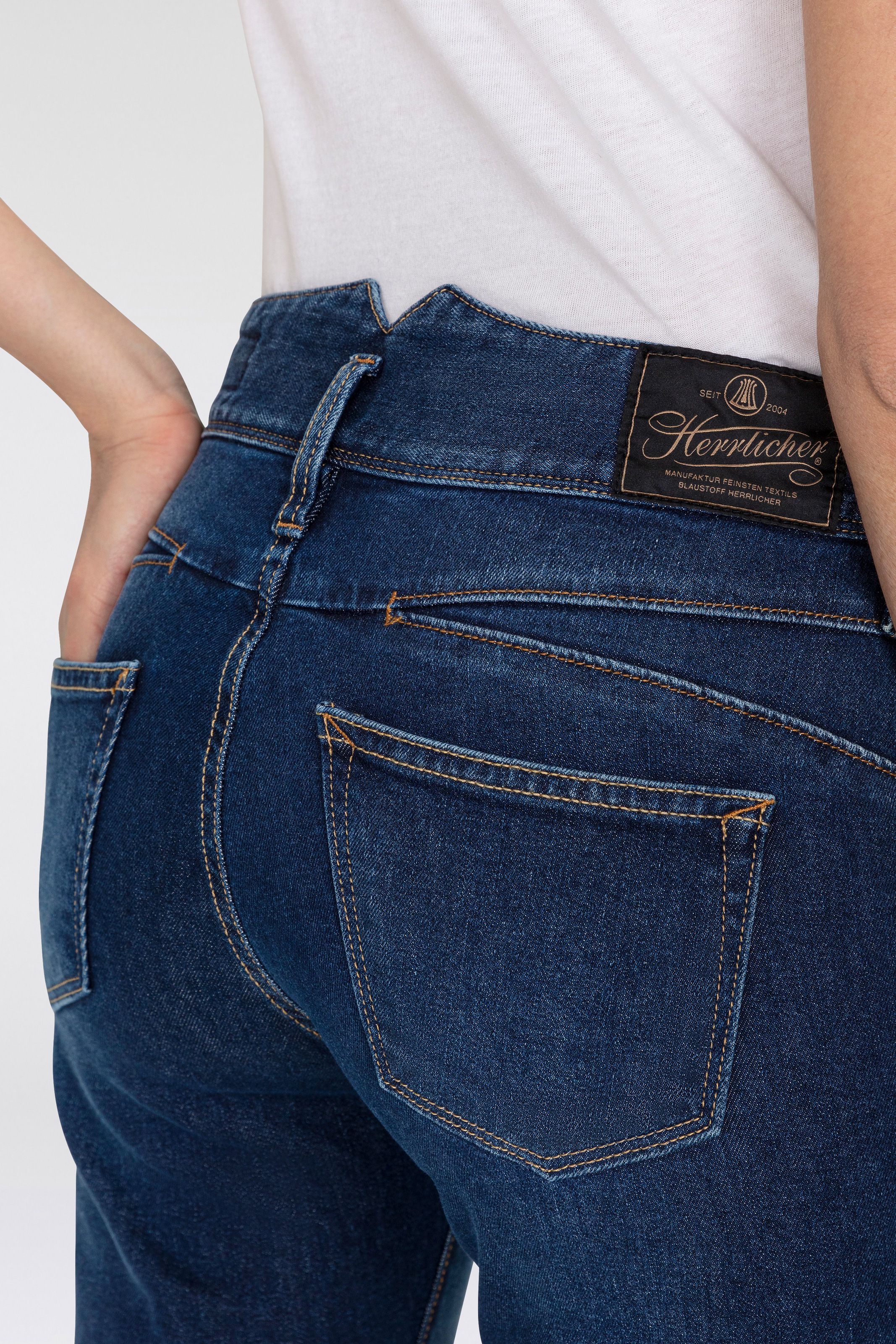 Thumbnail - Herrlicher Bootcut-Jeans "Pearl Boot Denim" mit markantem Bund