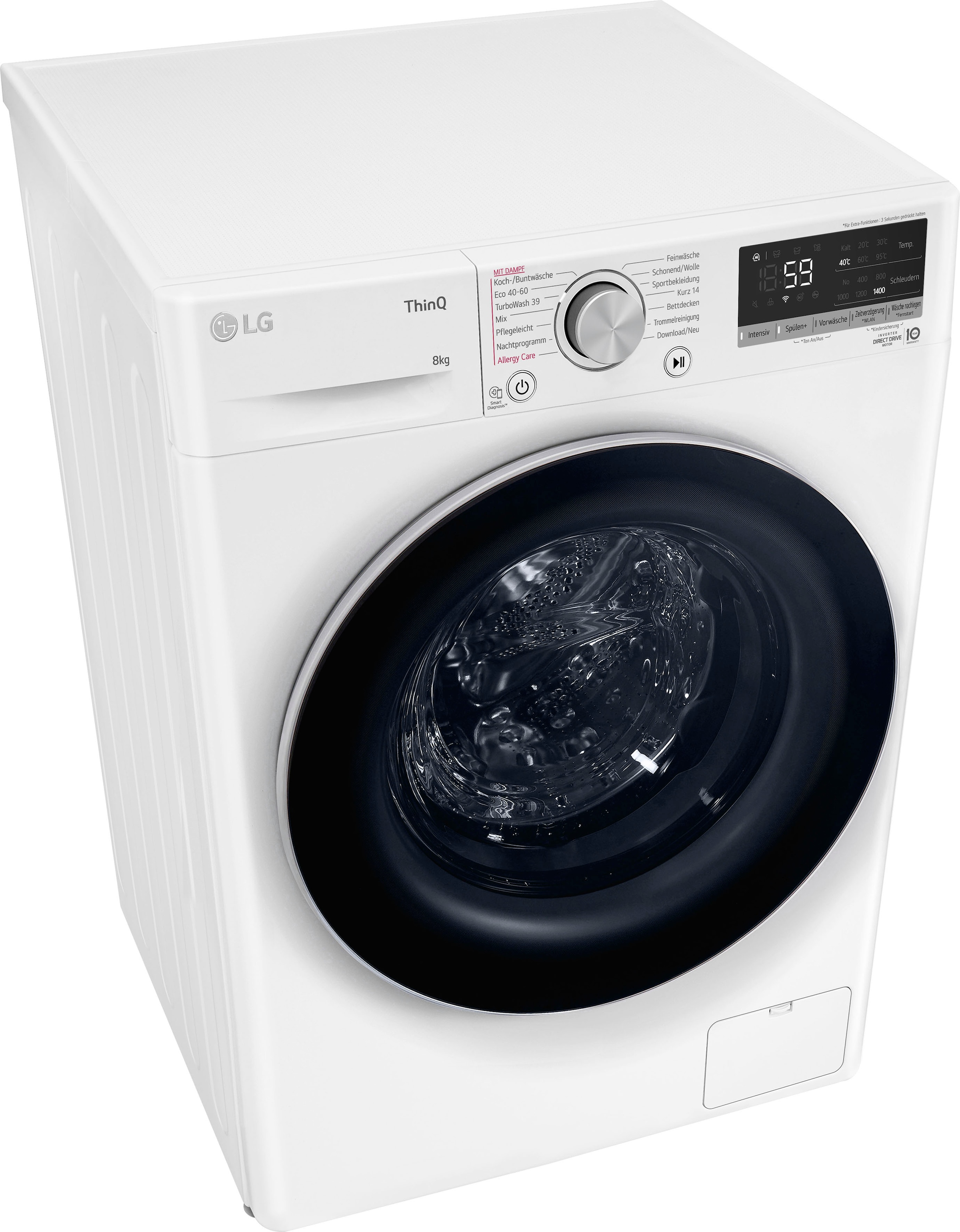 | 1400 Waschmaschine »F4WV7081«, F4WV7081, U/min BAUR per kg, 8 Raten LG