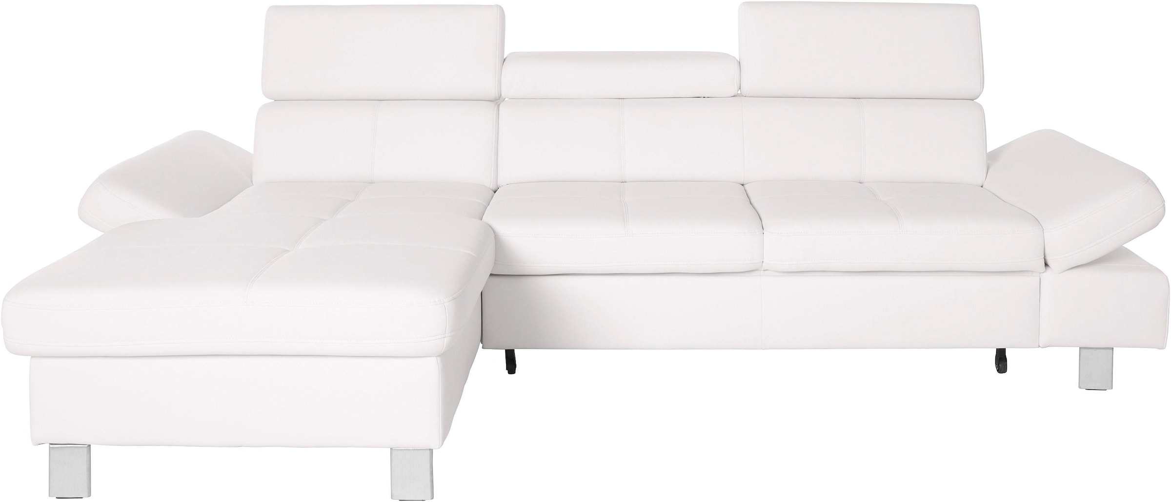 exxpo - sofa fashion Ecksofa »Fiji, hochwertige Detailverarbeitung im Sitz und Rücken, L-Form«, bequem durch Kopf- und Armteilverstellung, wahlweise mit Bettfunktion