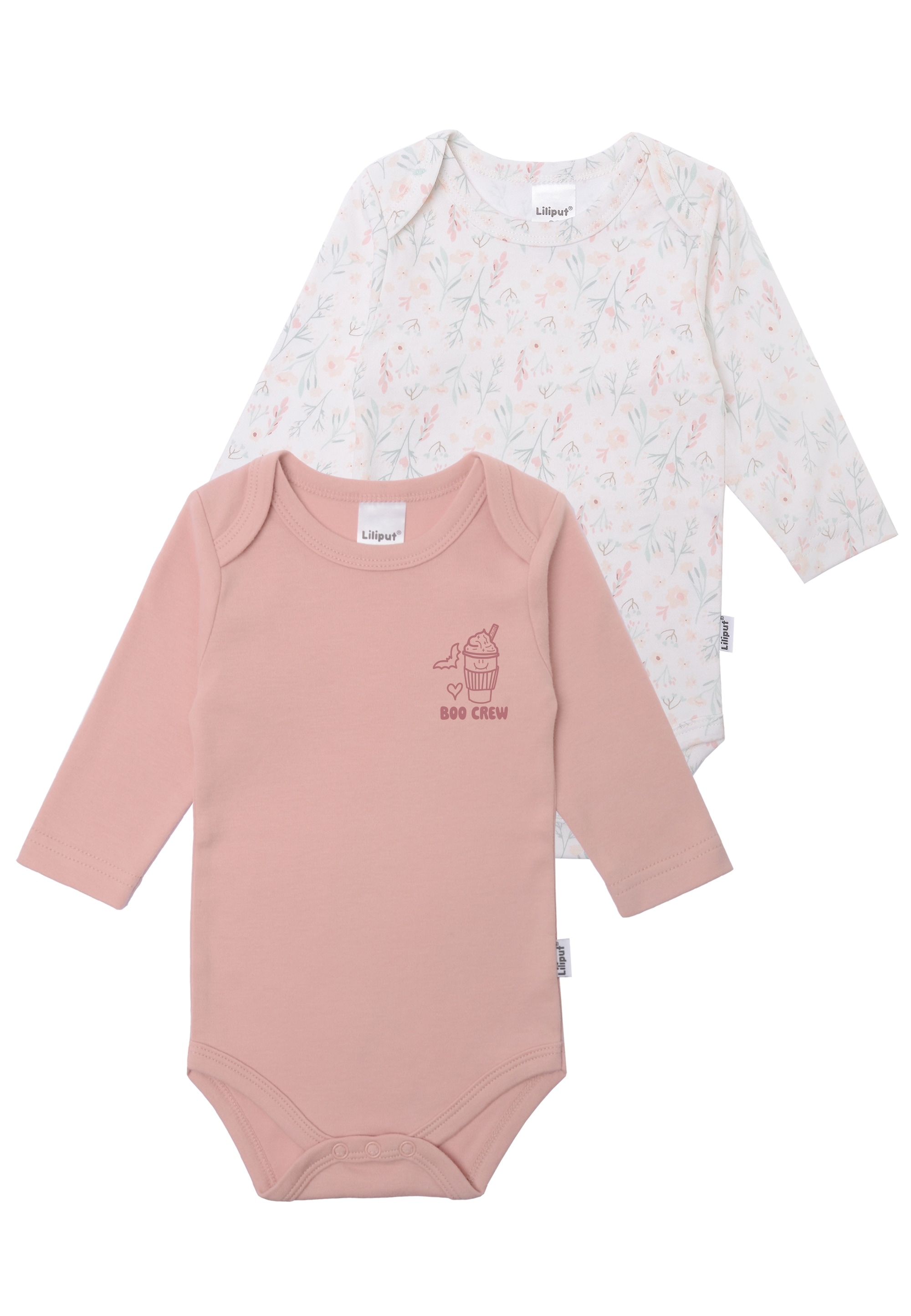 Liliput "Rosa Boo Crew" 2 Stk. mit dehnbarem Amineck-Halsausschnitt