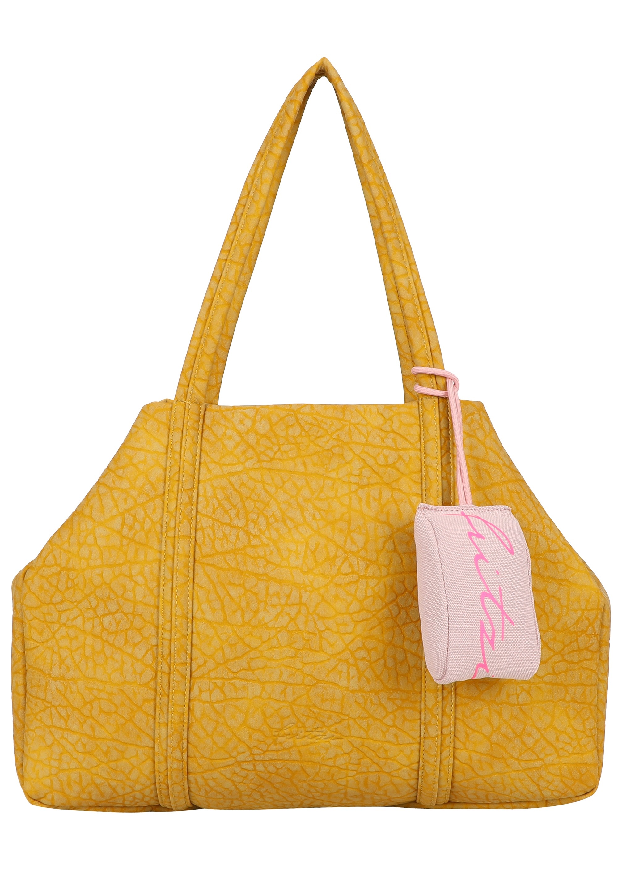 Fritzi Aus Preußen Henkeltasche FRITZI AUS PREUSSEN "Ella Shopper", Herren, Gr. B/H/T: 16cm x 29cm x 44cm, gelb, Polyurethan (PU), unifarben, Taschen, mit geräumigem Hauptfach