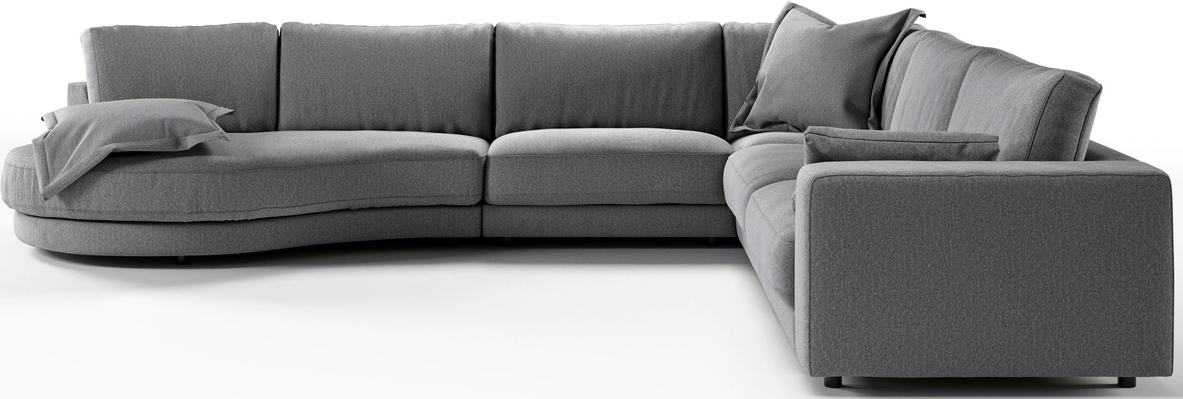 3C Candy Ecksofa »Enisa II, bequem und komfortabel, Mega Familiensofa, L-Form«, incl. 3 Flatterkissen, wahlweise mit Flecken-Schutz-Bezug Easy care