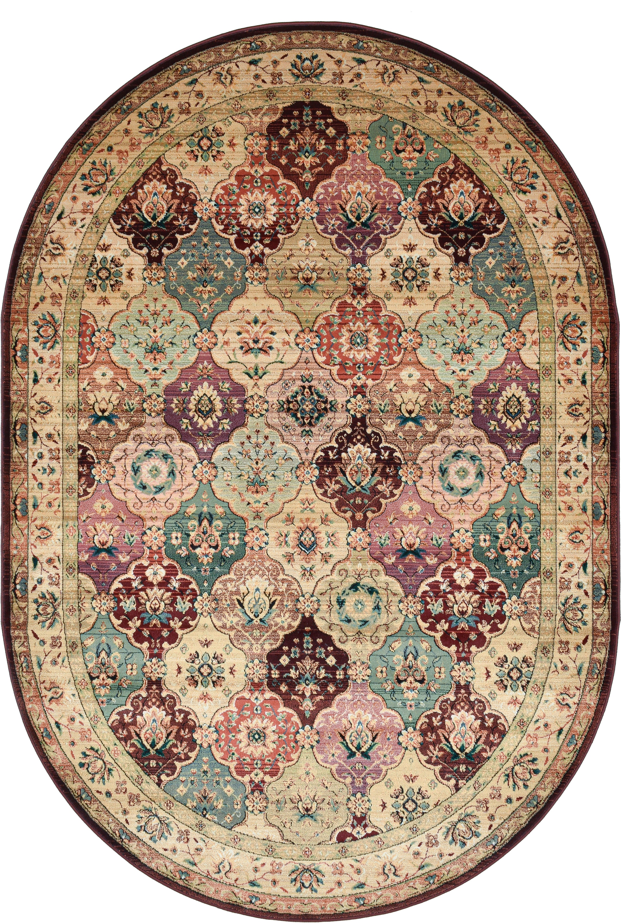 THEKO Teppich "Gabiro 208" oval 10 mm Höhe Orient-Optik, ideal im Wohnzimme günstig online kaufen